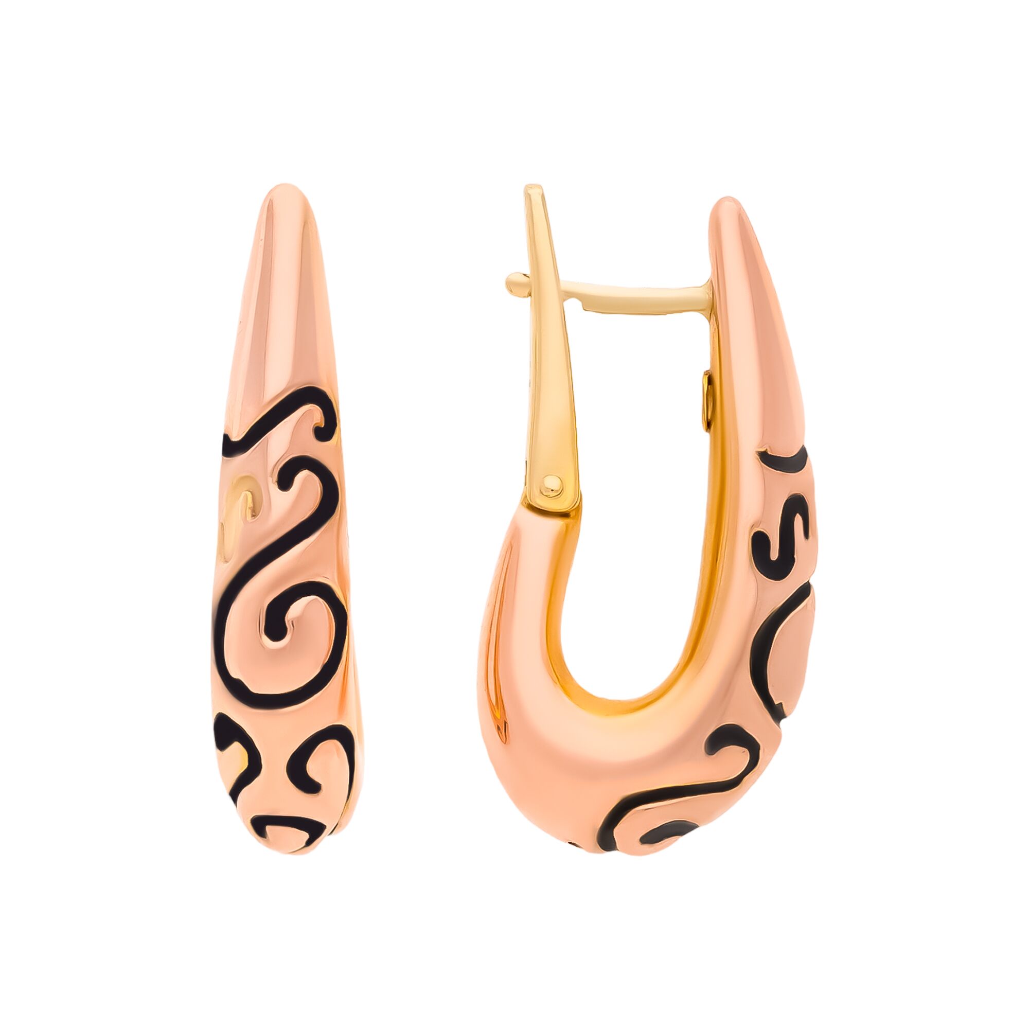 Серьги, золото, 585, 6.15г, 58725, изображение 2 | GoldMarket.kz