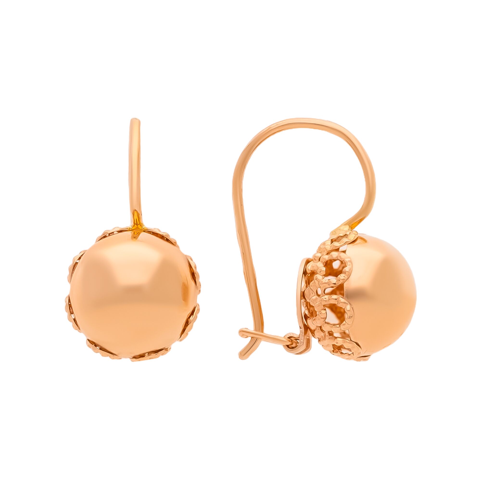 Серьги, золото, 585, 2.81г, 58737, изображение 2 | GoldMarket.kz