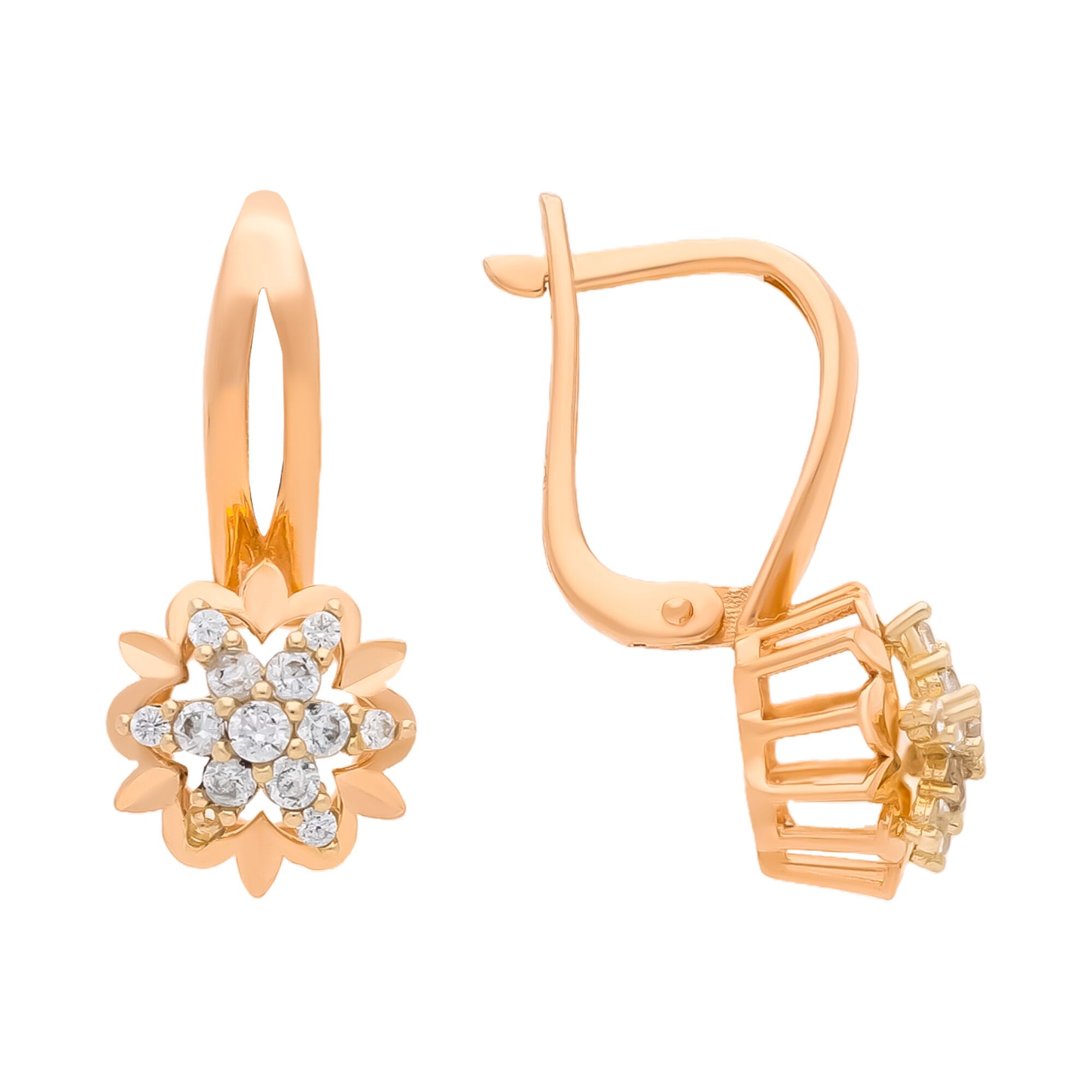 Серьги, золото, 585, 3.44г, 59704, изображение 2 | GoldMarket.kz