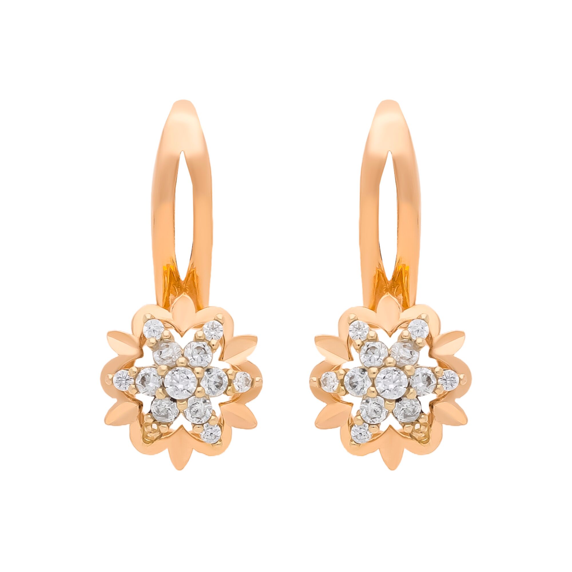 Серьги, золото, 585, 3.44г, 59704 | GoldMarket.kz