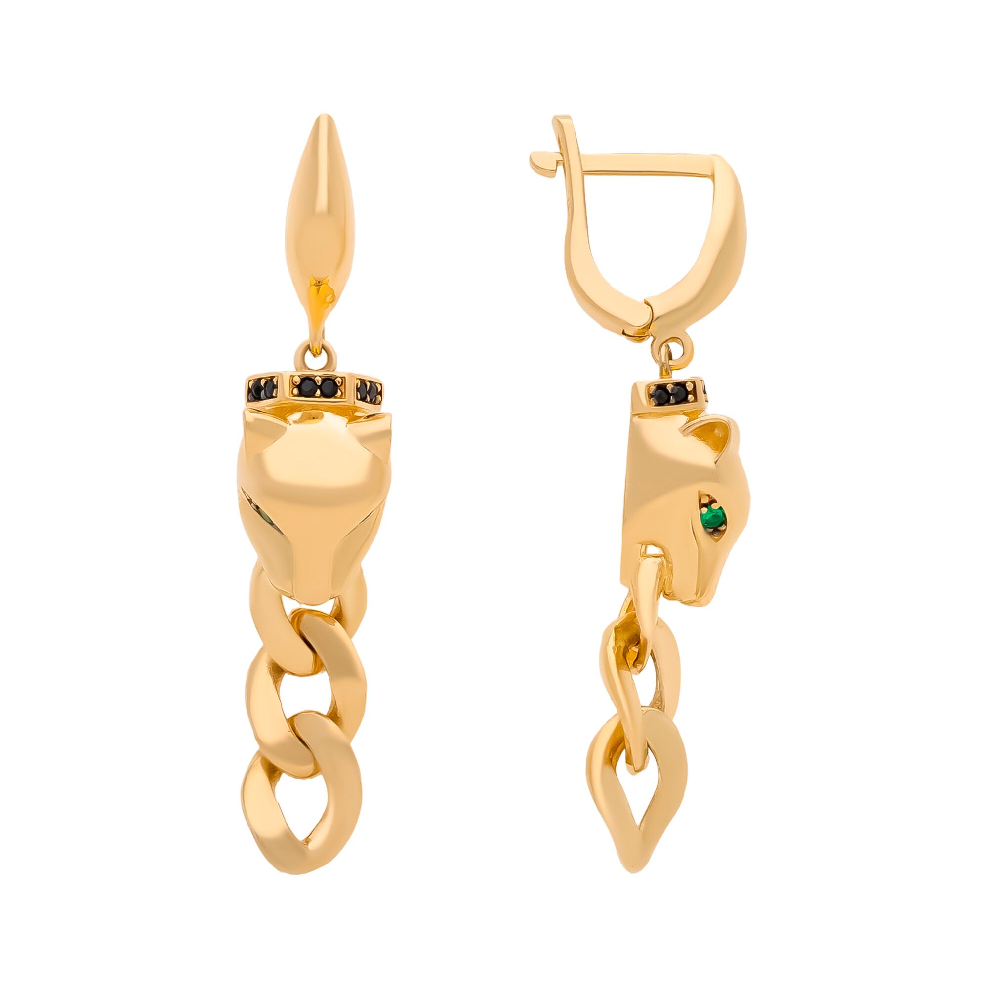 Серьги, золото, 585, 7.15г, 59721, изображение 2 | GoldMarket.kz