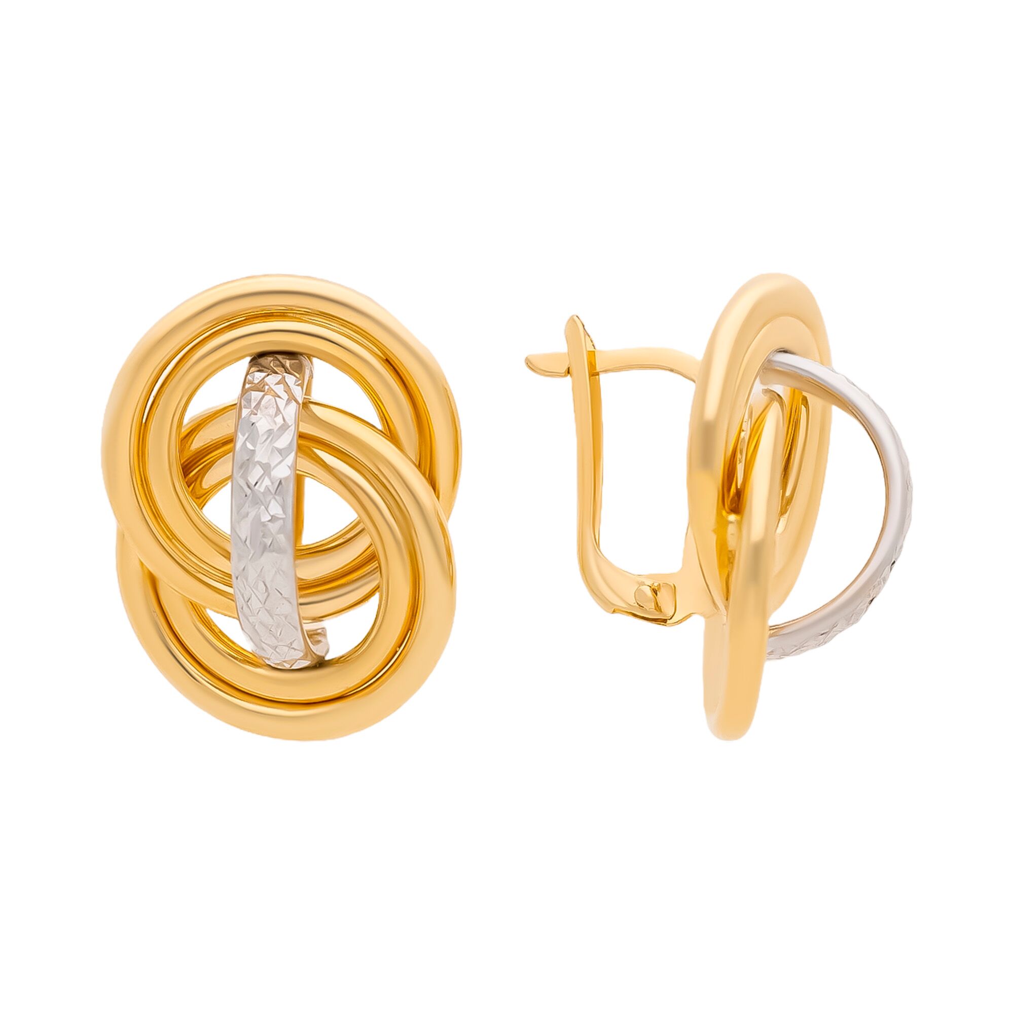 Серьги, золото, 585, 5г, 59733, изображение 2 | GoldMarket.kz