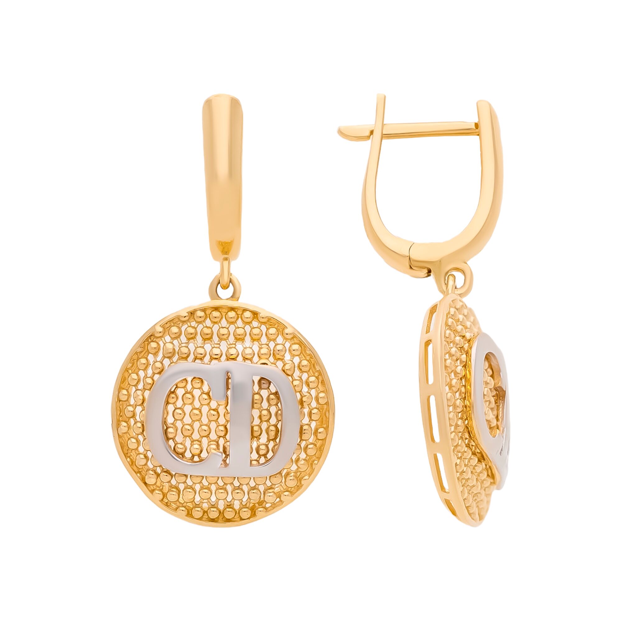 Серьги, золото, 585, 5.38г, 59746, изображение 2 | GoldMarket.kz