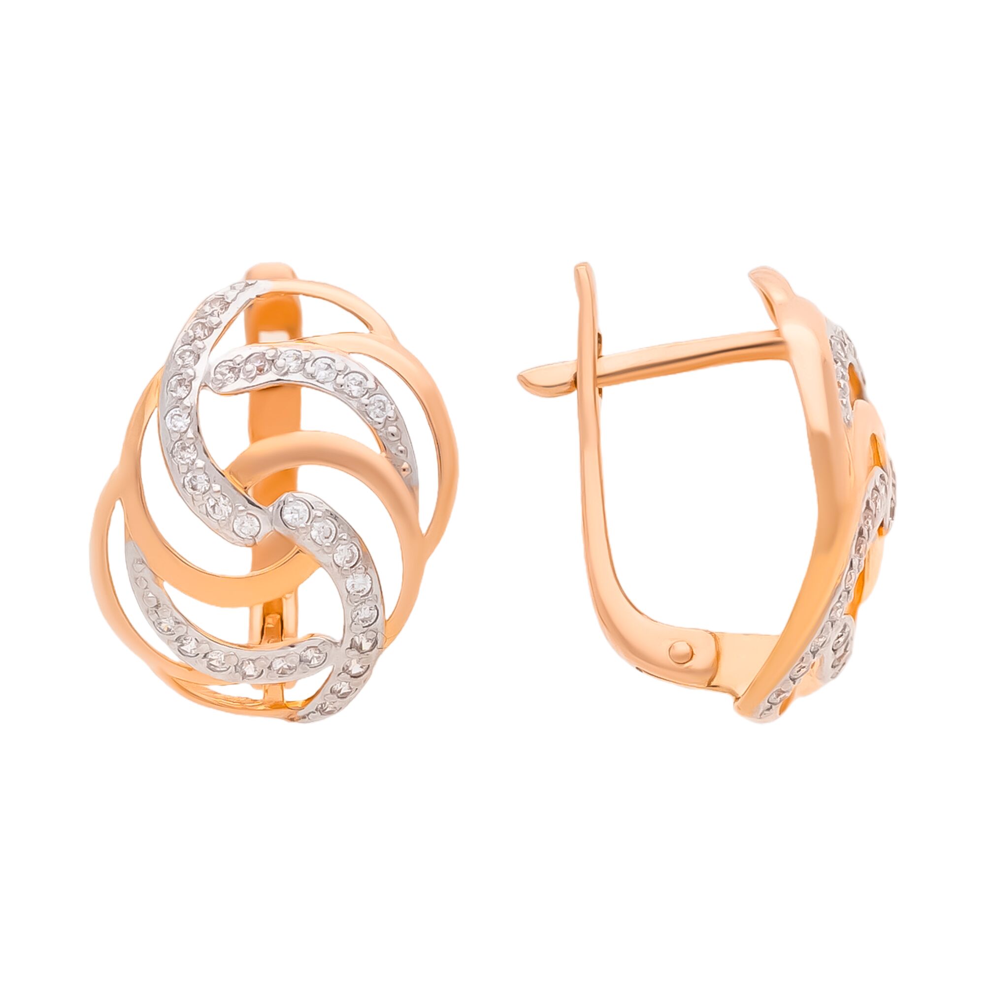 Серьги, золото, 585, 3.58г, 59759, изображение 2 | GoldMarket.kz