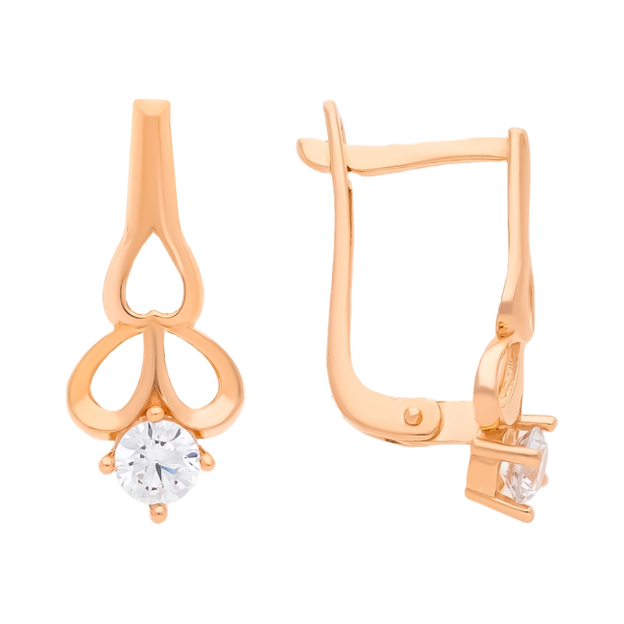 Серьги, золото, 585, 2.94г, 59824, изображение 2 | GoldMarket.kz