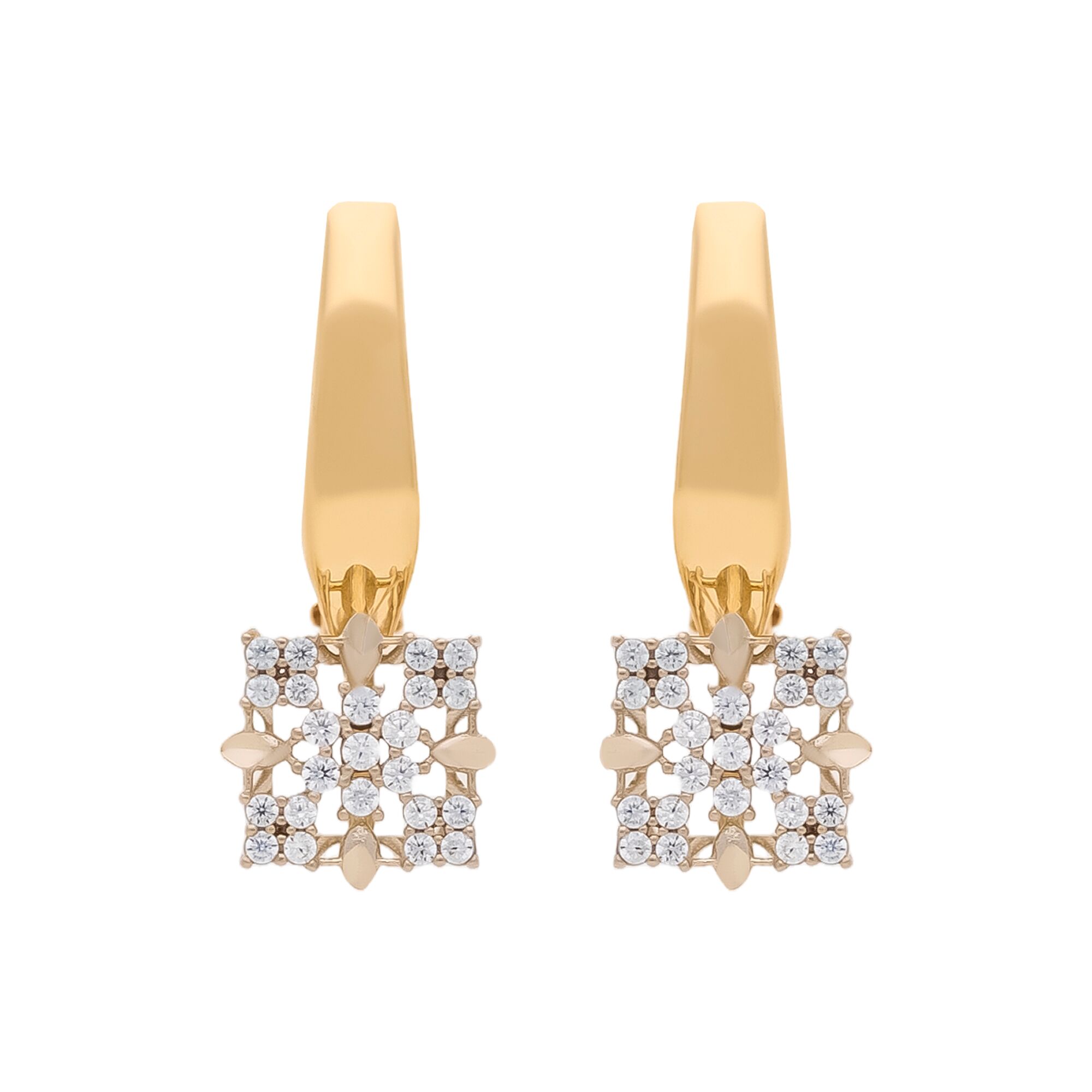 Серьги, золото, 585, 3.81г, 59854 | GoldMarket.kz