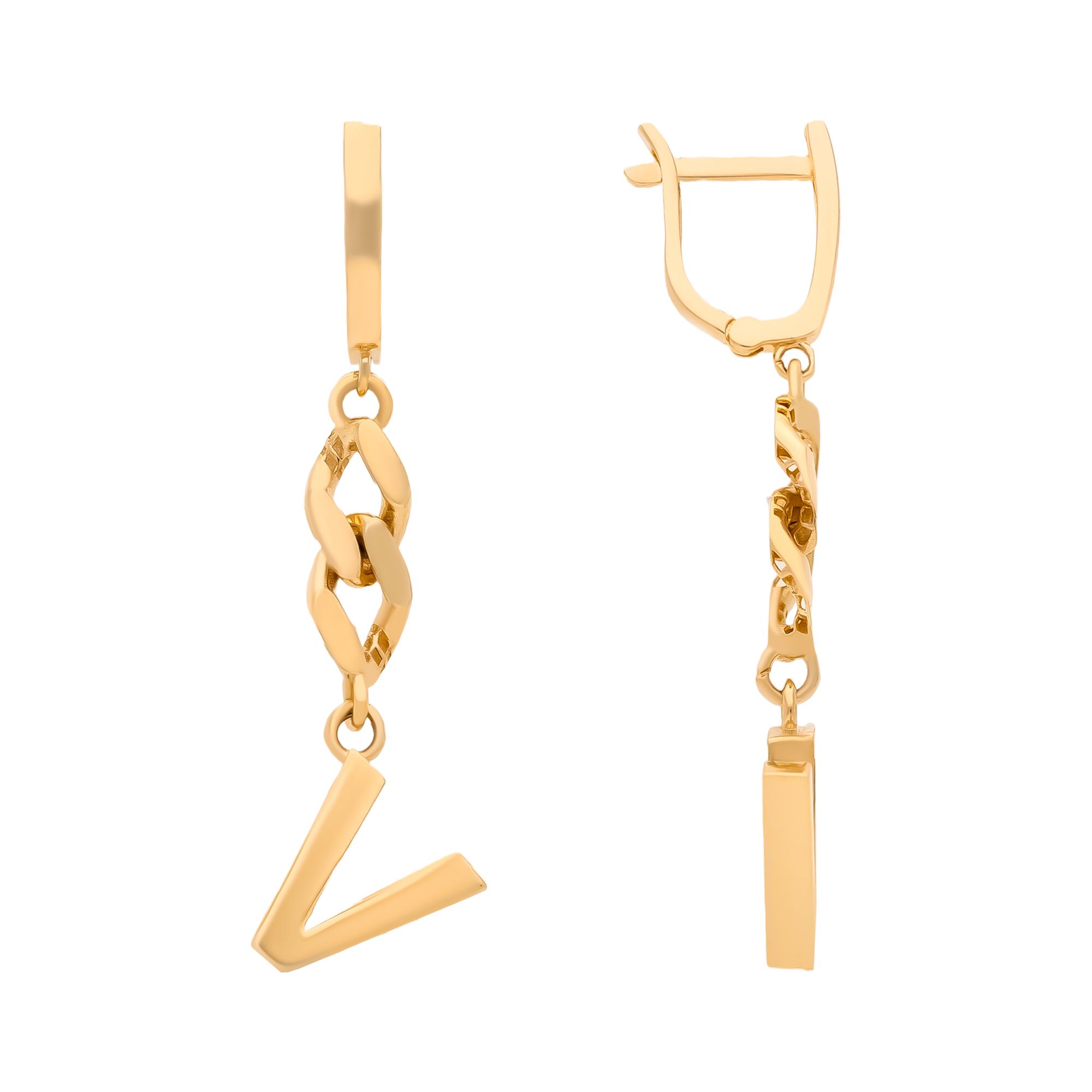 Серьги, золото, 585, 3.85г, 59859, изображение 2 | GoldMarket.kz