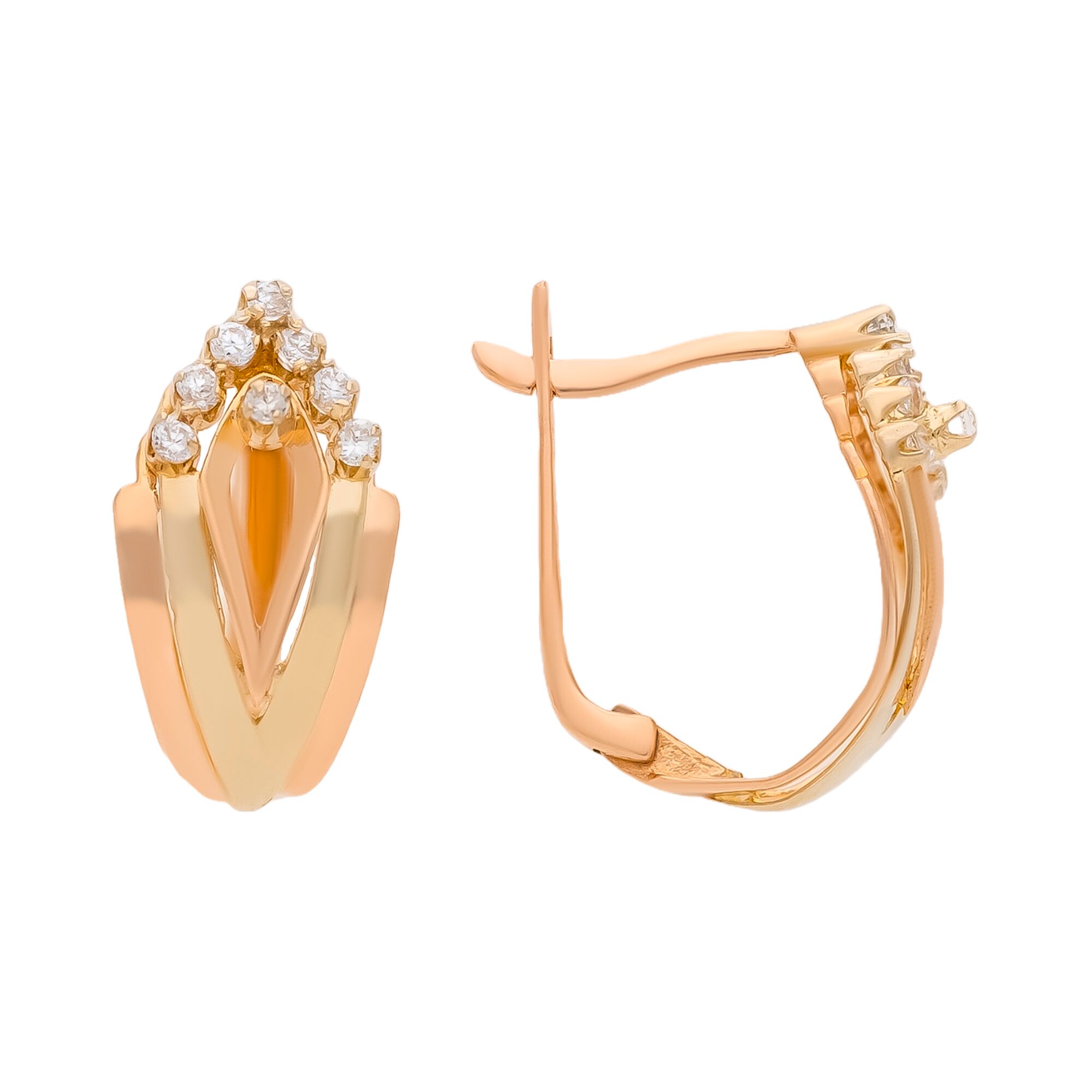 Серьги, золото, 585, 5.09г, 59881, изображение 2 | GoldMarket.kz