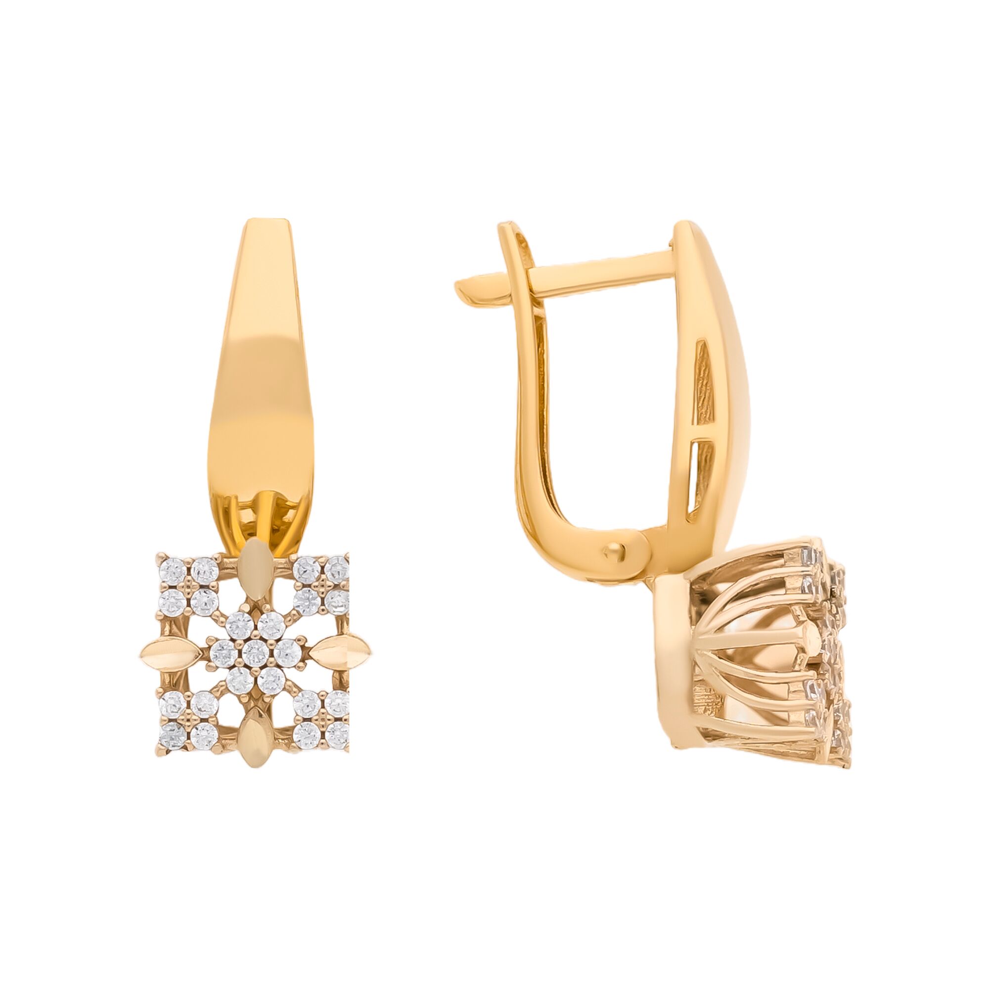 Серьги, золото, 585, 4.43г, 59888, изображение 2 | GoldMarket.kz