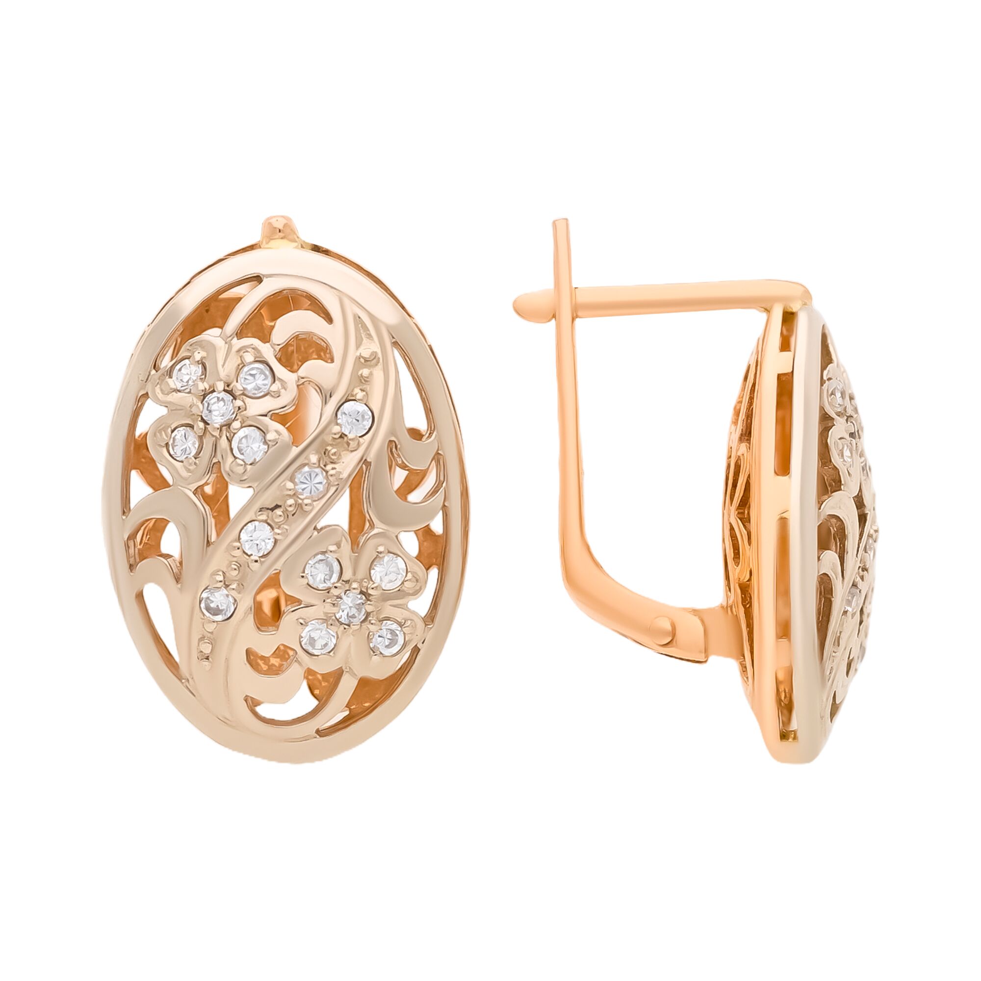 Серьги, золото, 585, 8.82г, 59894, изображение 2 | GoldMarket.kz