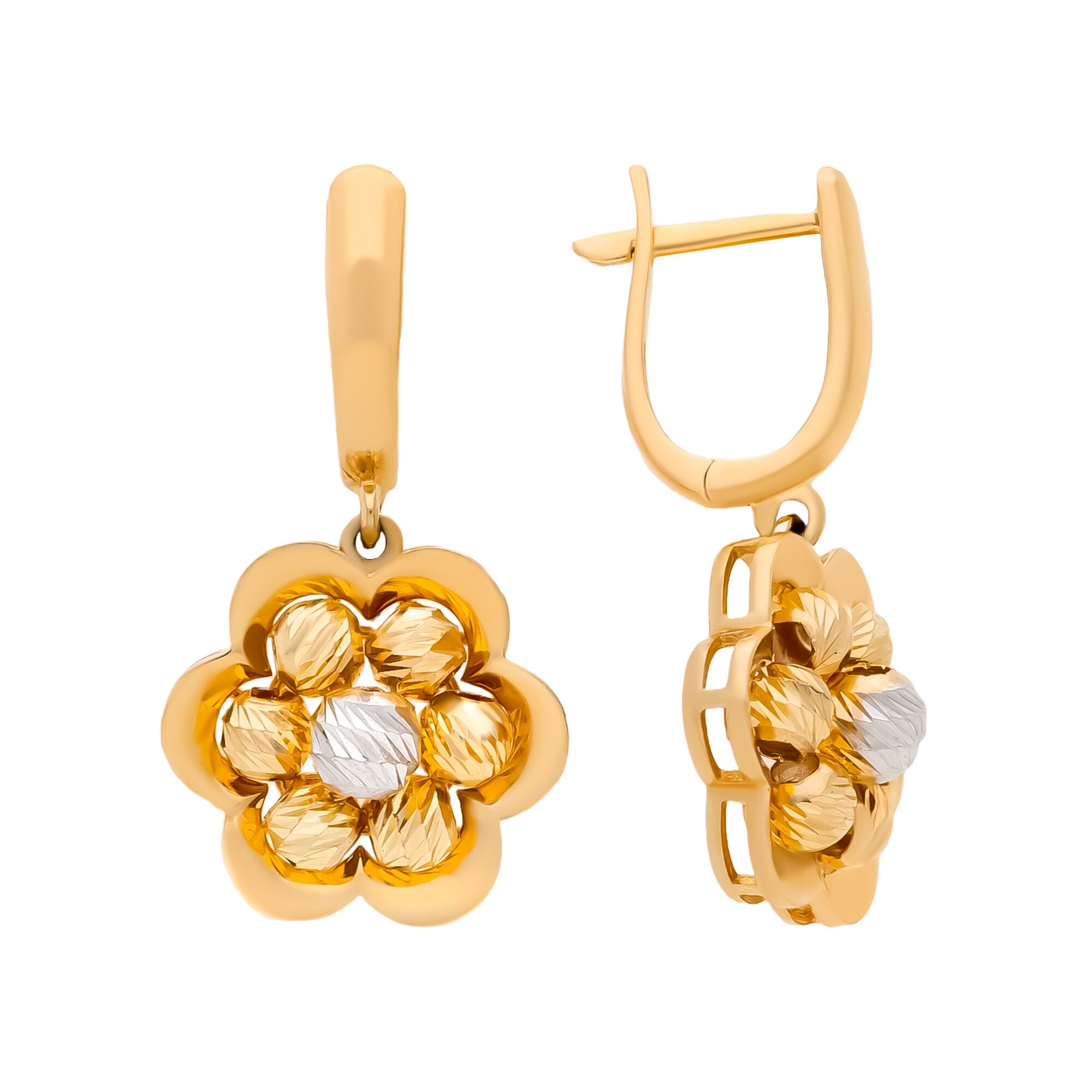 Серьги, золото, 585, 6.43г, 59930, изображение 2 | GoldMarket.kz