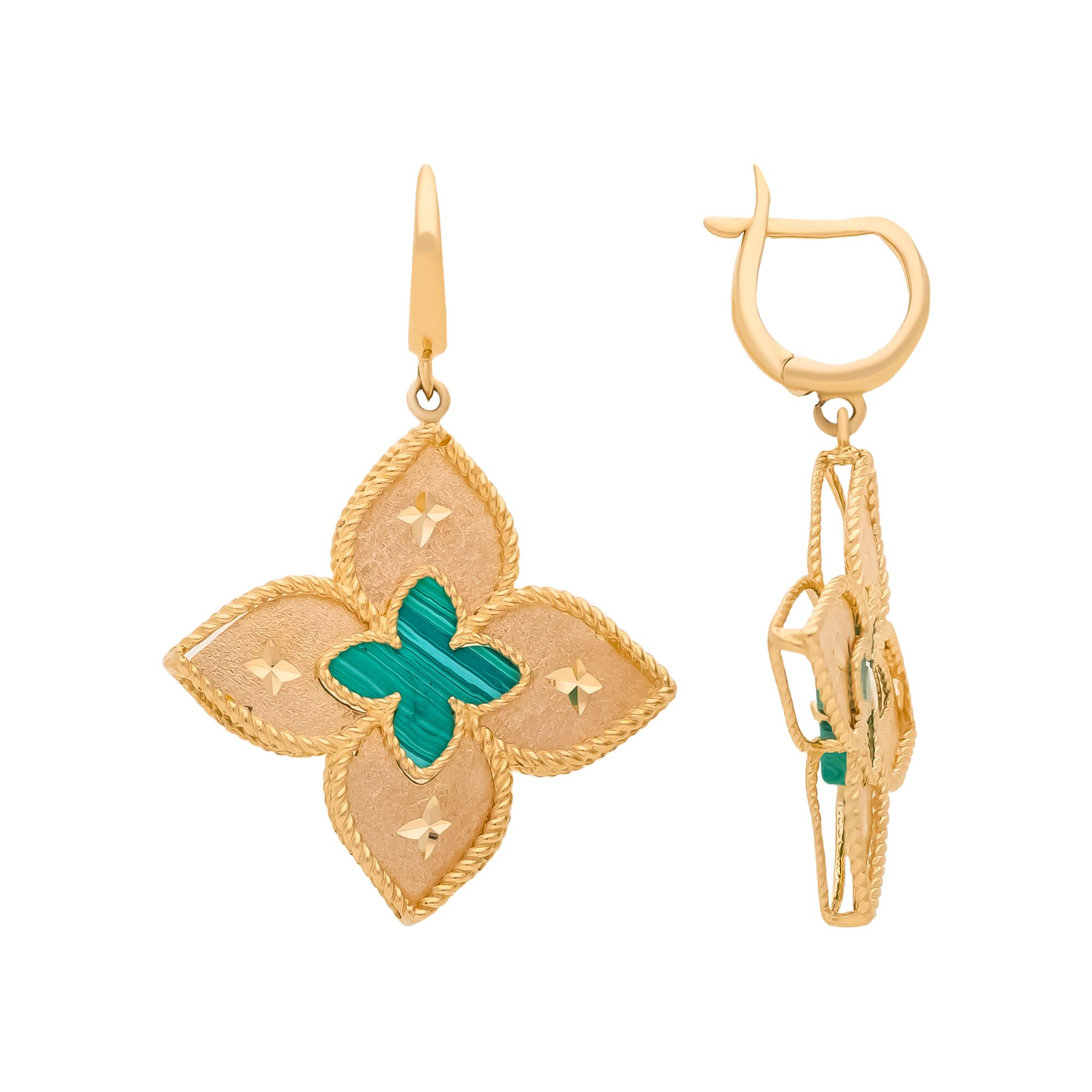 Серьги, золото, 585, 4.35г, 59982, изображение 2 | GoldMarket.kz