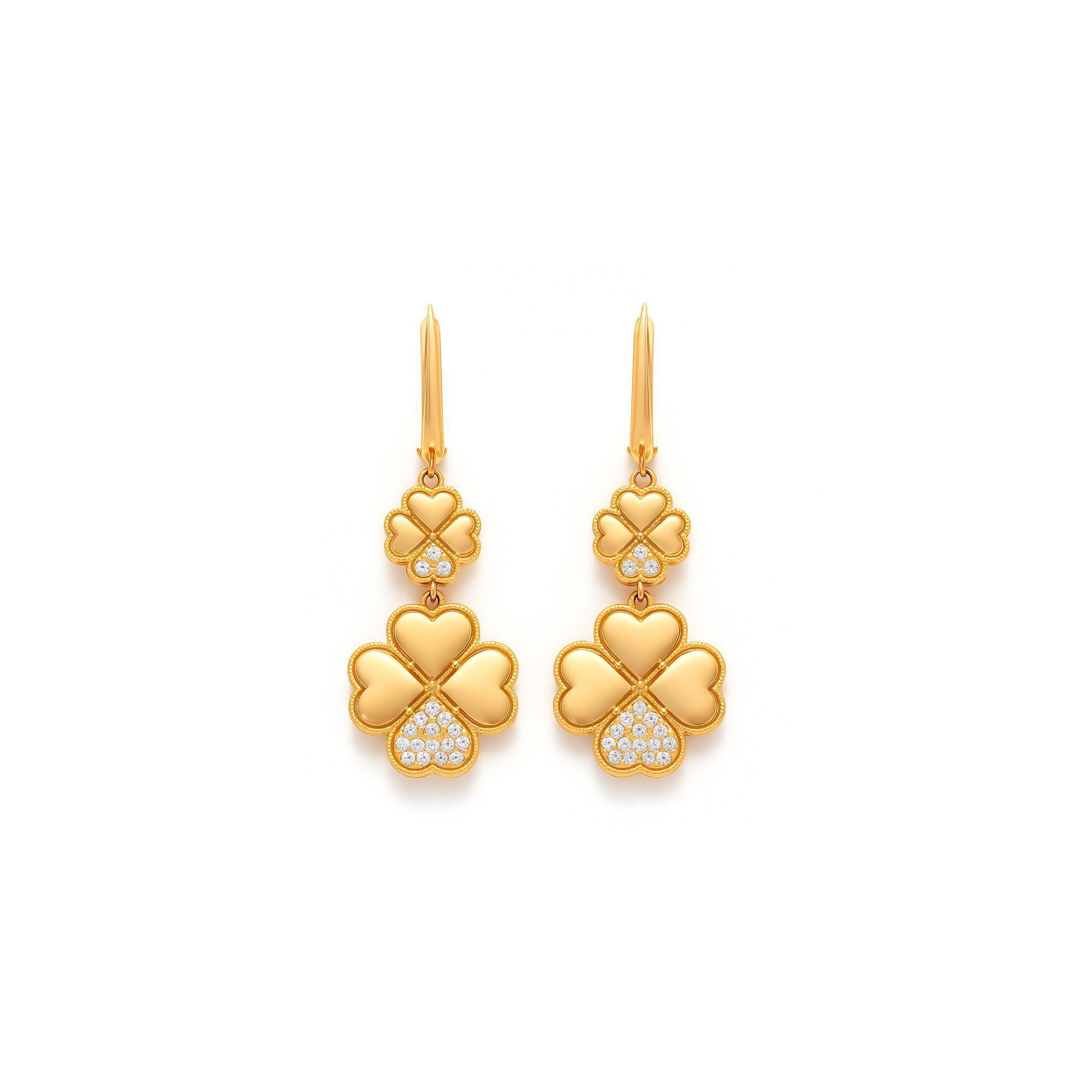 Серьги, золото, 585, 6.08г, 57652 | GoldMarket.kz