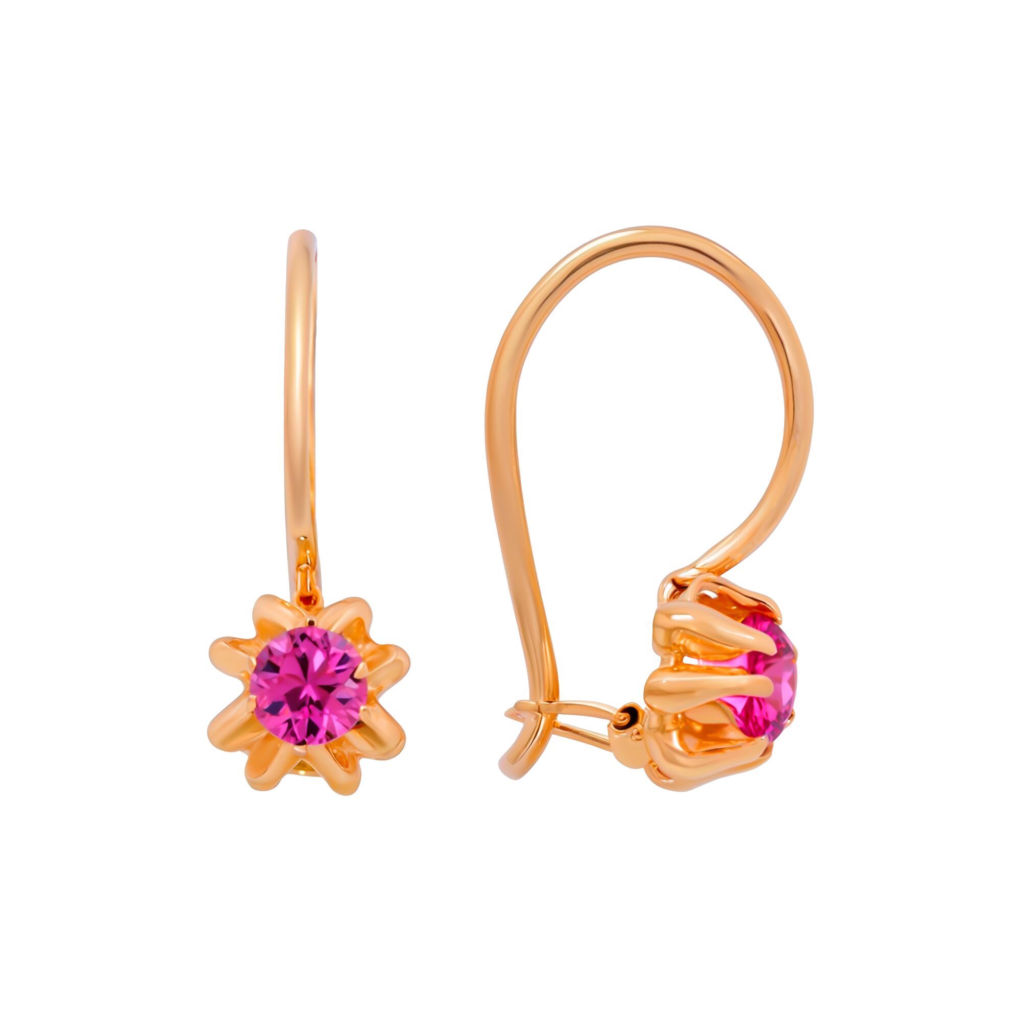 Серьги, золото, 585, 1.93г, 58965, изображение 2 | GoldMarket.kz