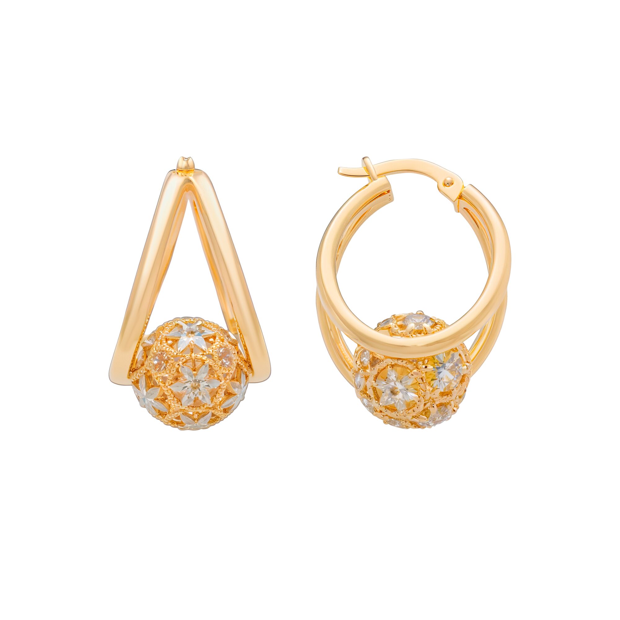 Серьги, золото, 585, 4.79г, 58994, изображение 2 | GoldMarket.kz