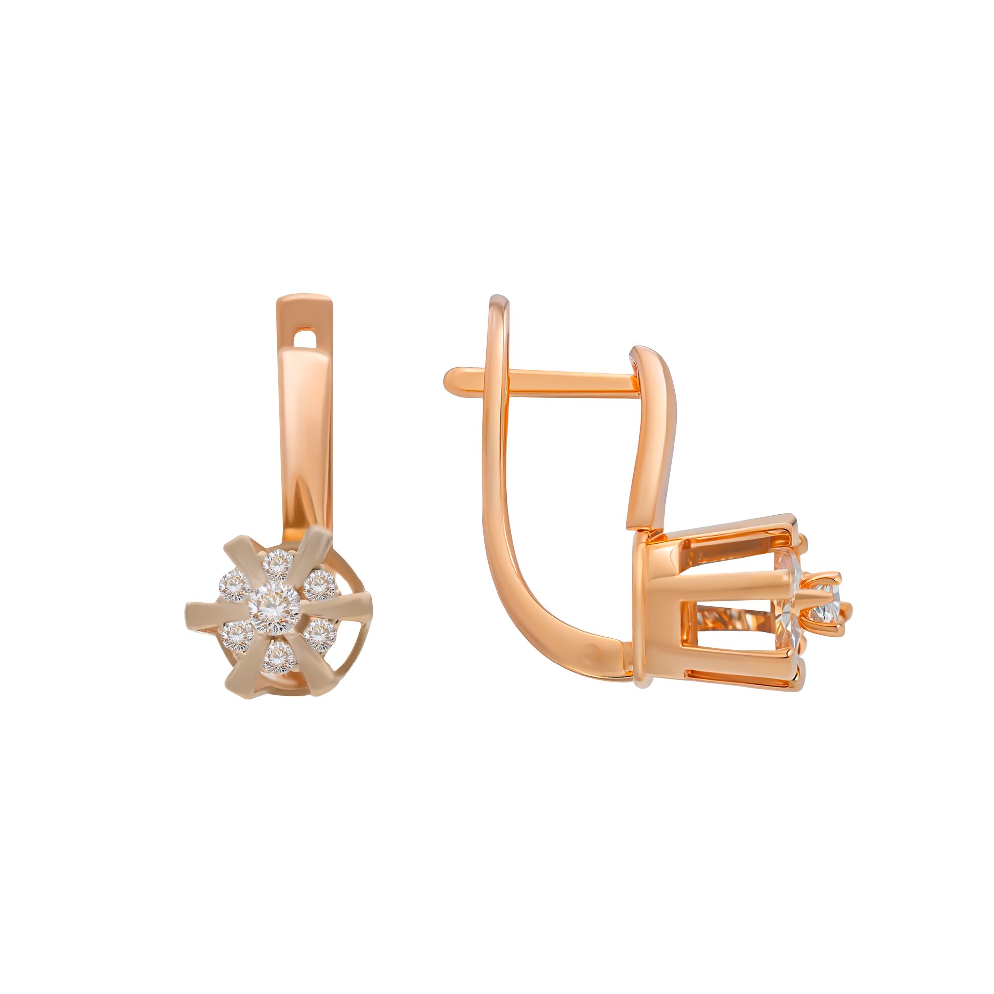 Серьги, золото, 585, 3.9г, 59005, изображение 2 | GoldMarket.kz