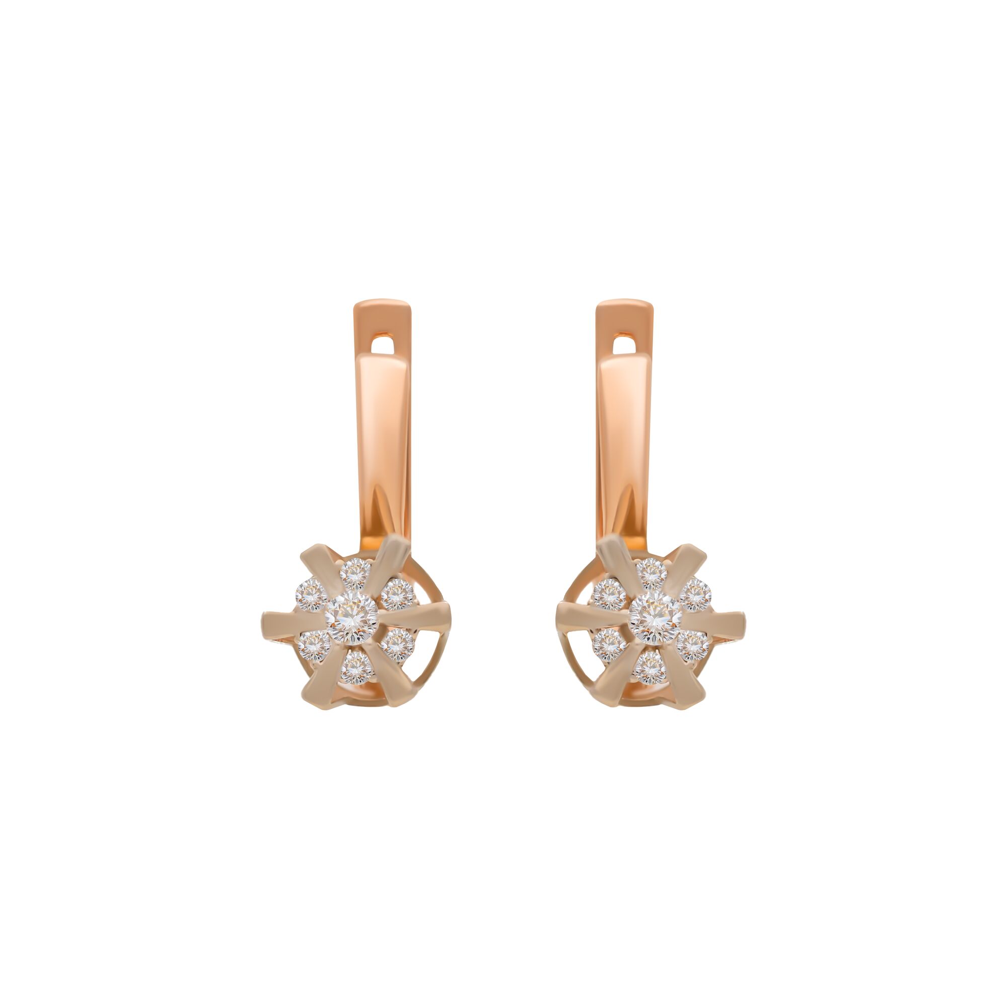 Серьги, золото, 585, 3.9г, 59005 | GoldMarket.kz
