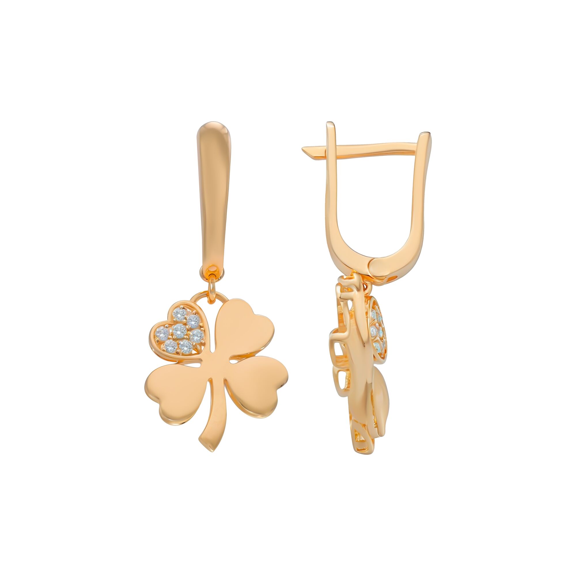 Серьги, золото, 585, 3.34г, 59035, изображение 2 | GoldMarket.kz