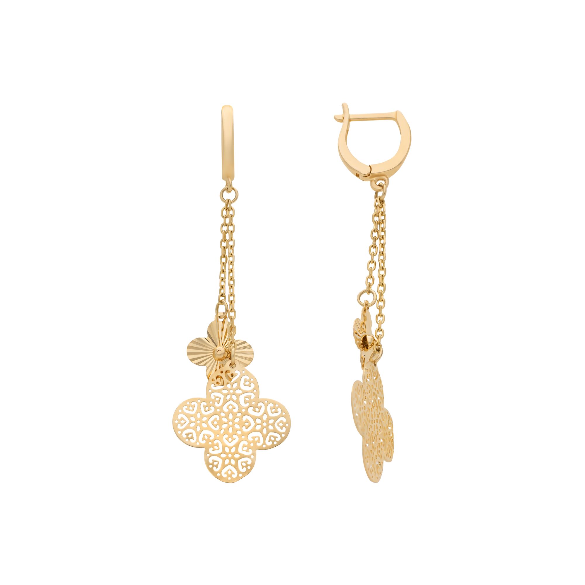 Серьги, золото, 585, 4.31г, 59048, изображение 2 | GoldMarket.kz