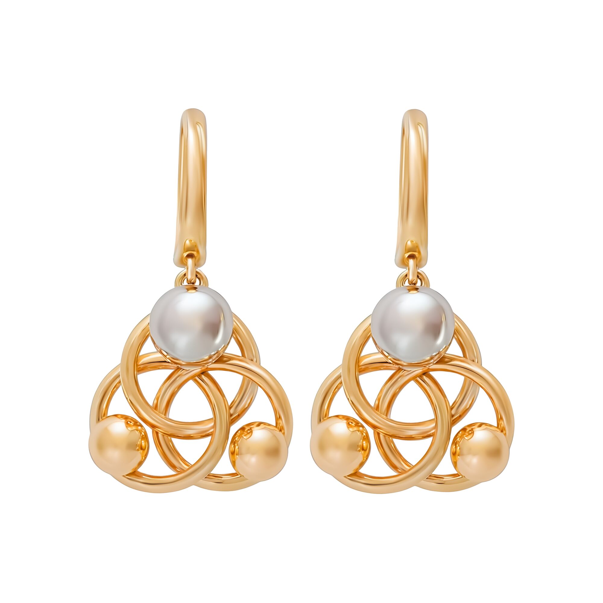 Серьги, золото, 585, 5.89г, 59239 | GoldMarket.kz