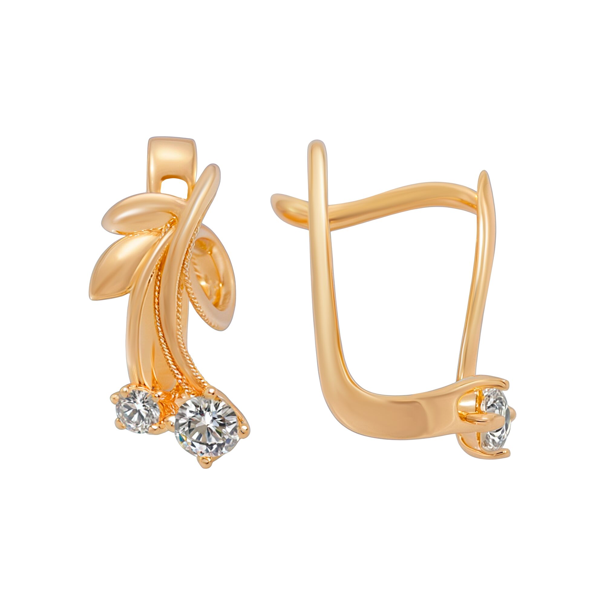 Серьги, золото, 585, 2.07г, 59248, изображение 2 | GoldMarket.kz