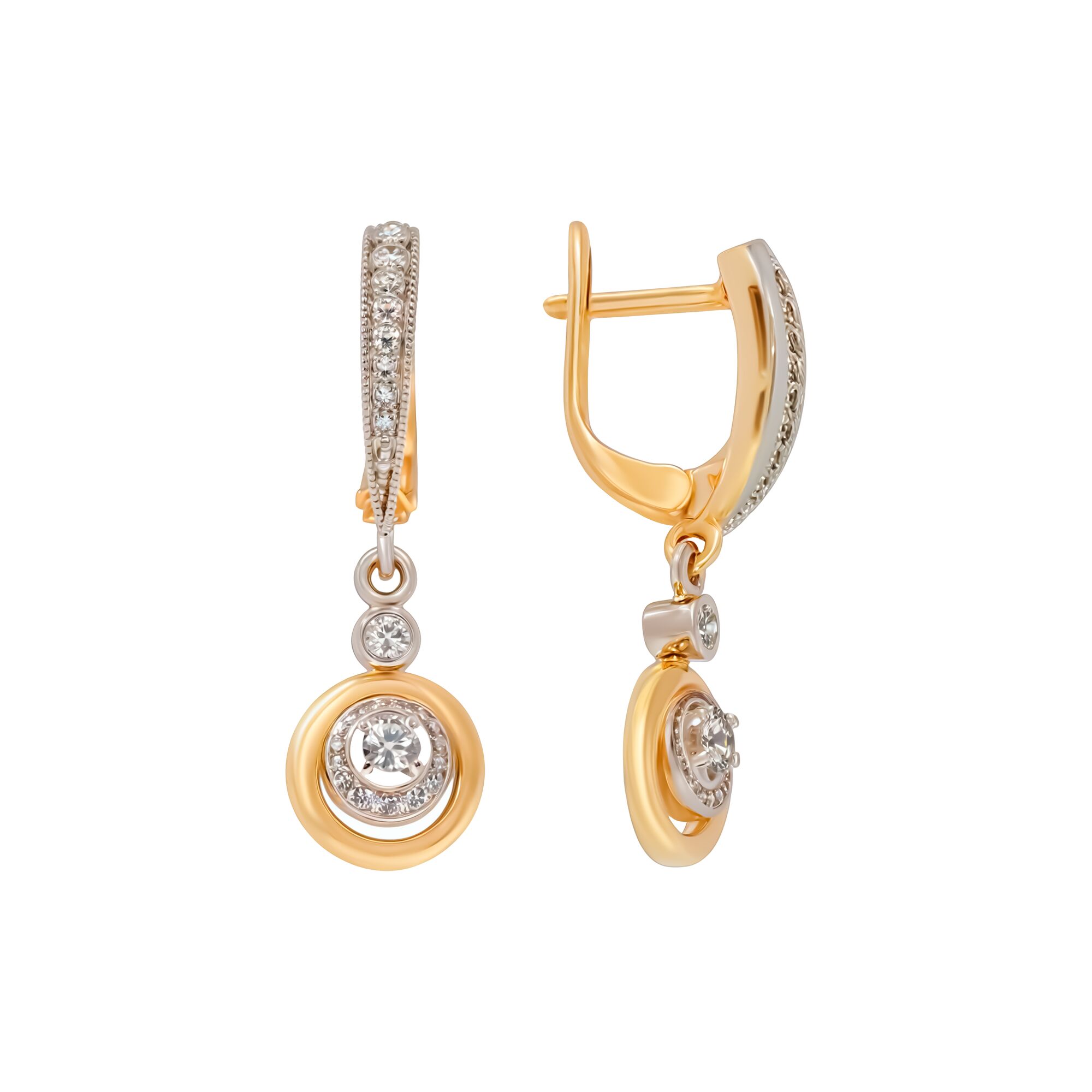 Серьги, золото, 585, 5.2г, 59322, изображение 2 | GoldMarket.kz