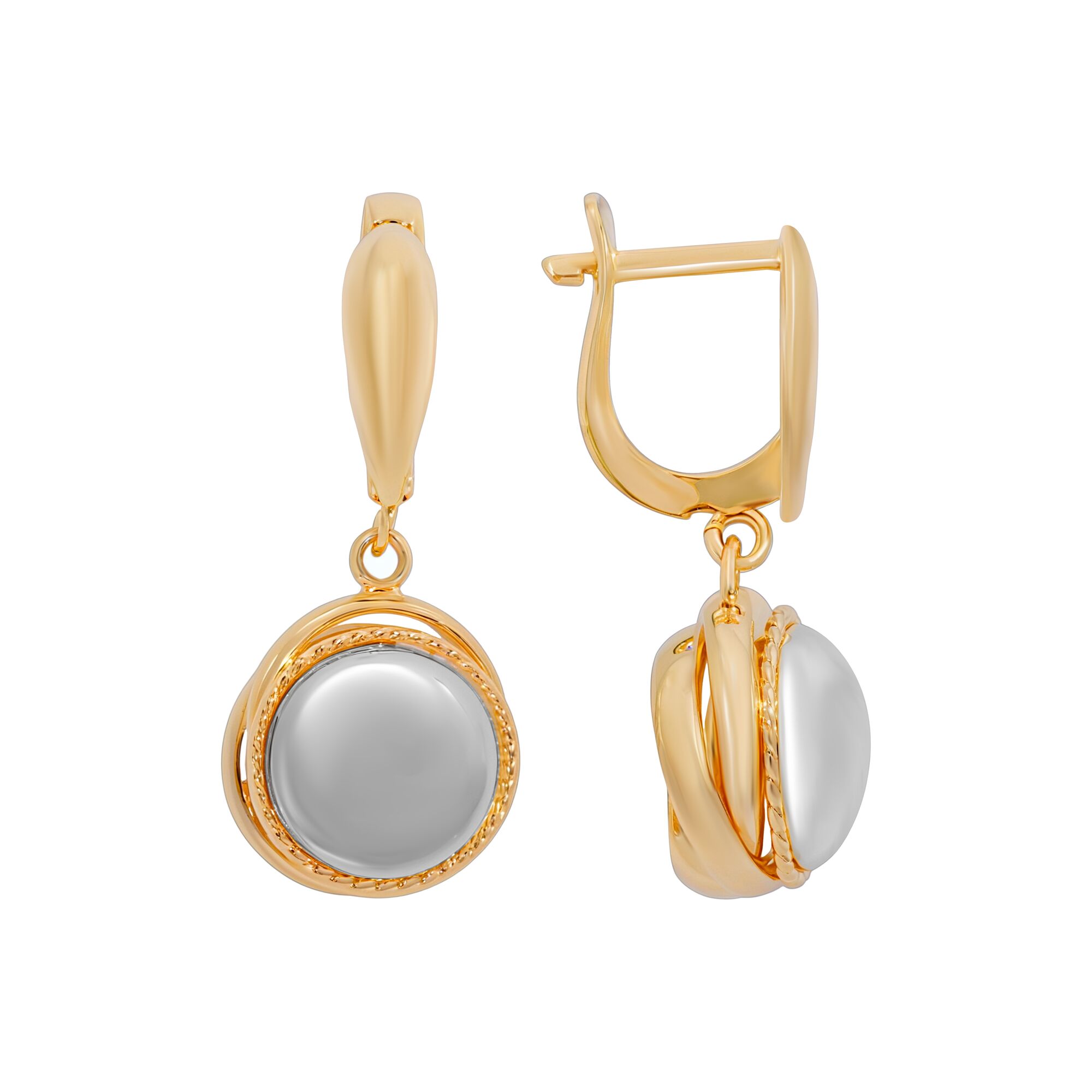 Серьги, золото, 585, 5.07г, 59359, изображение 2 | GoldMarket.kz