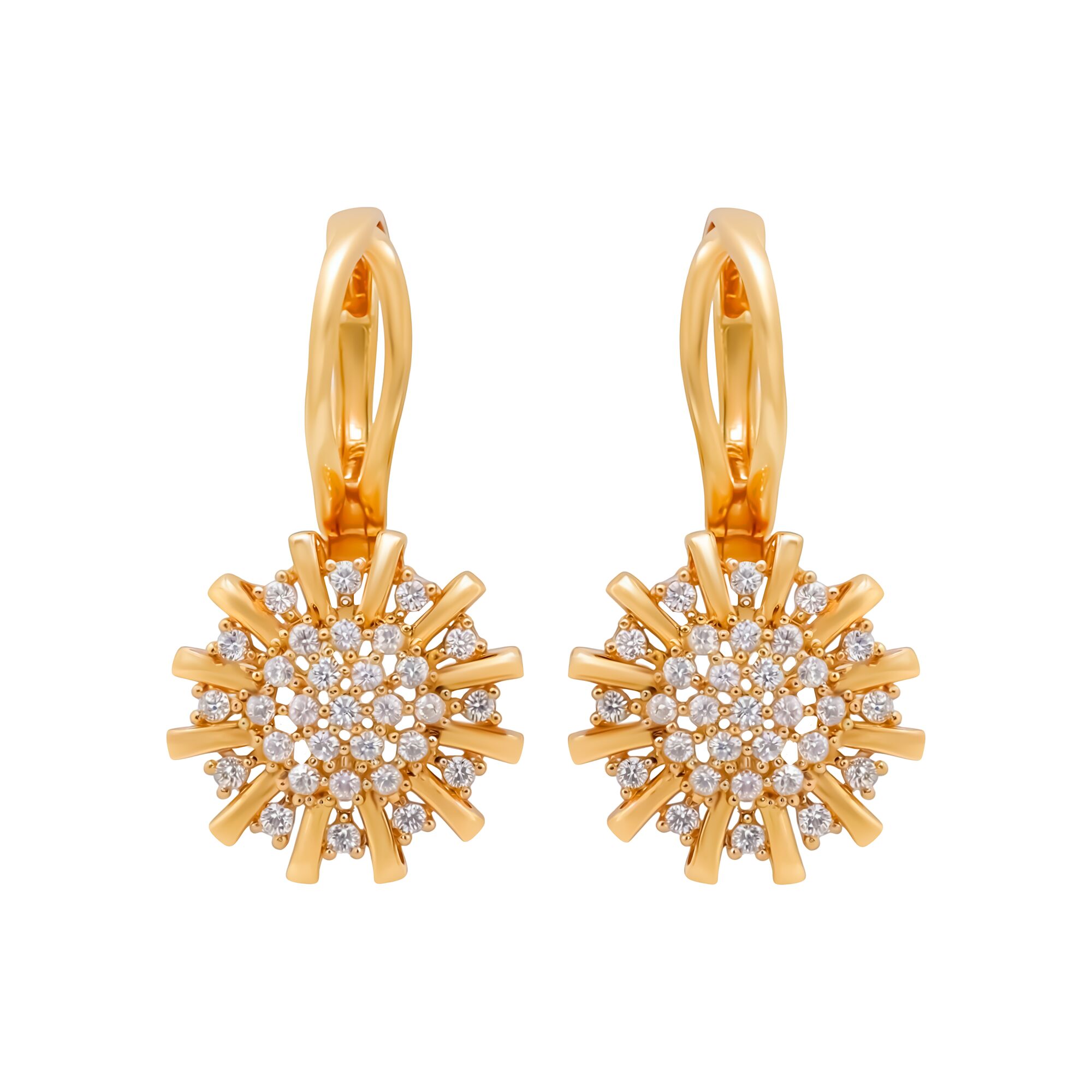 Серьги, золото, 585, 6.33г, 59393 | GoldMarket.kz