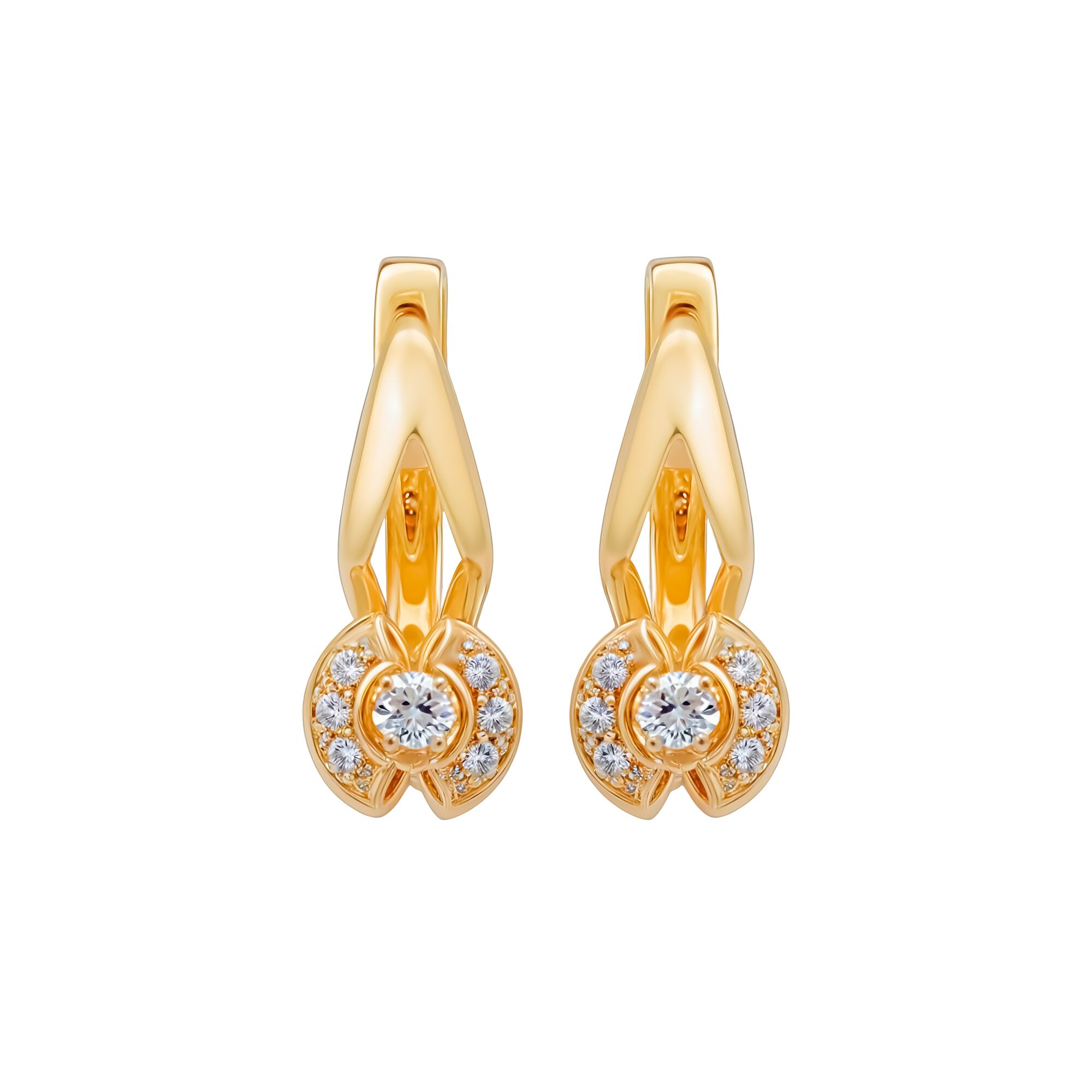 Серьги, золото, 585, 4.48г, 59436 | GoldMarket.kz