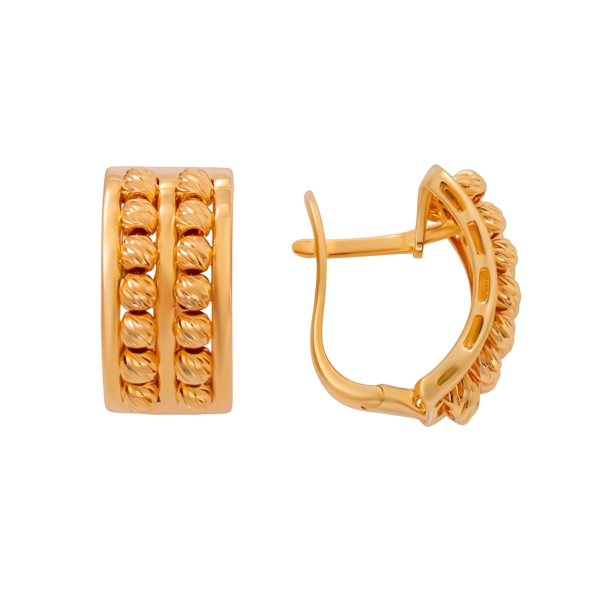 Серьги, золото, 585, 6.53г, 59480, изображение 2 | GoldMarket.kz