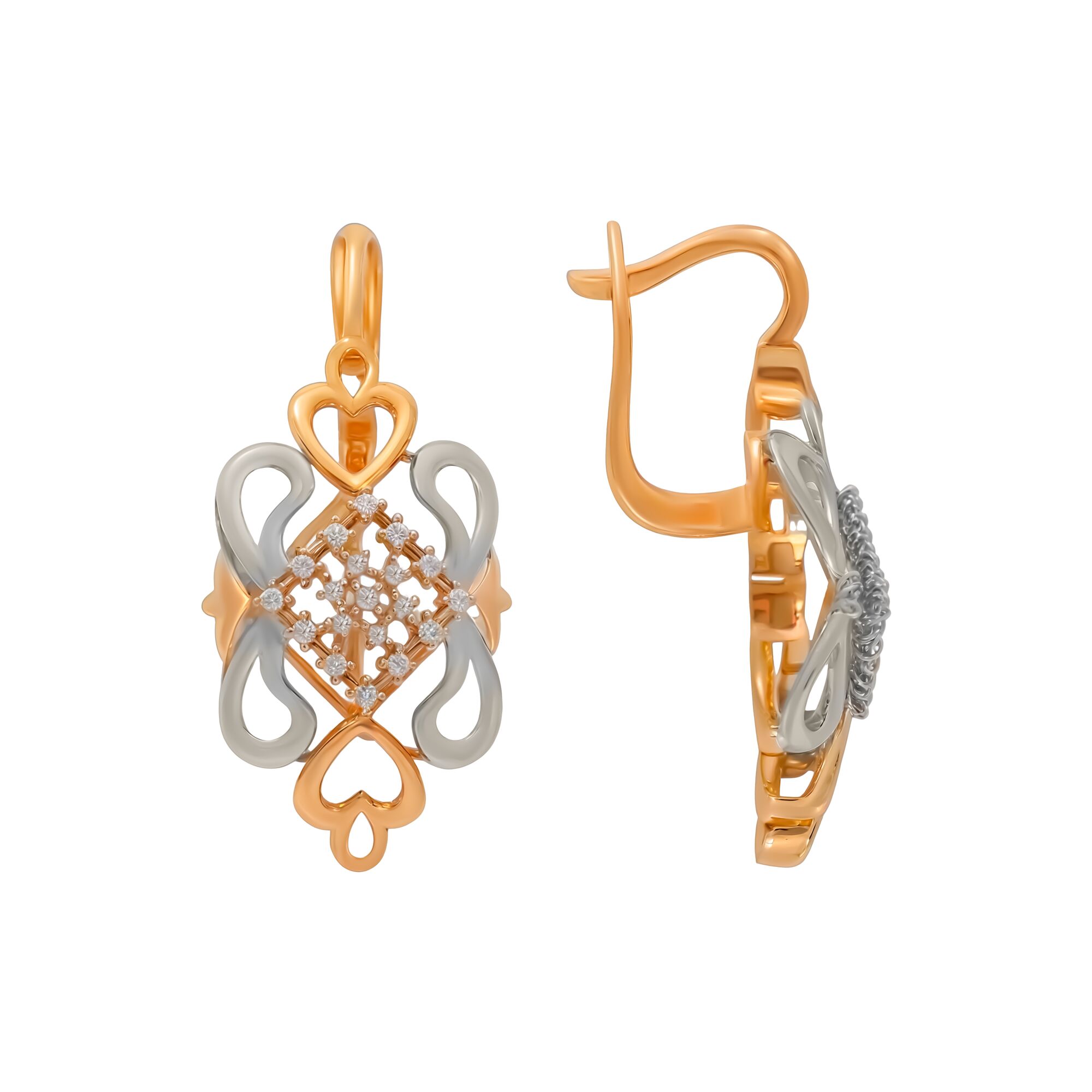 Серьги, золото, 585, 6.24г, 59492, изображение 2 | GoldMarket.kz