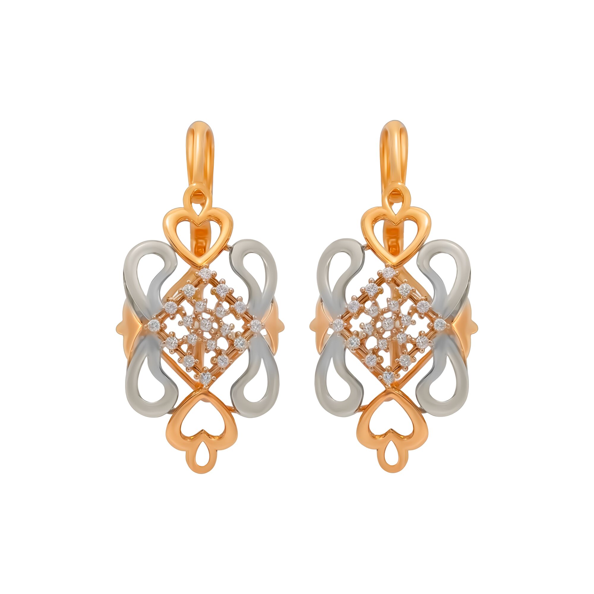 Серьги, золото, 585, 6.24г, 59492 | GoldMarket.kz