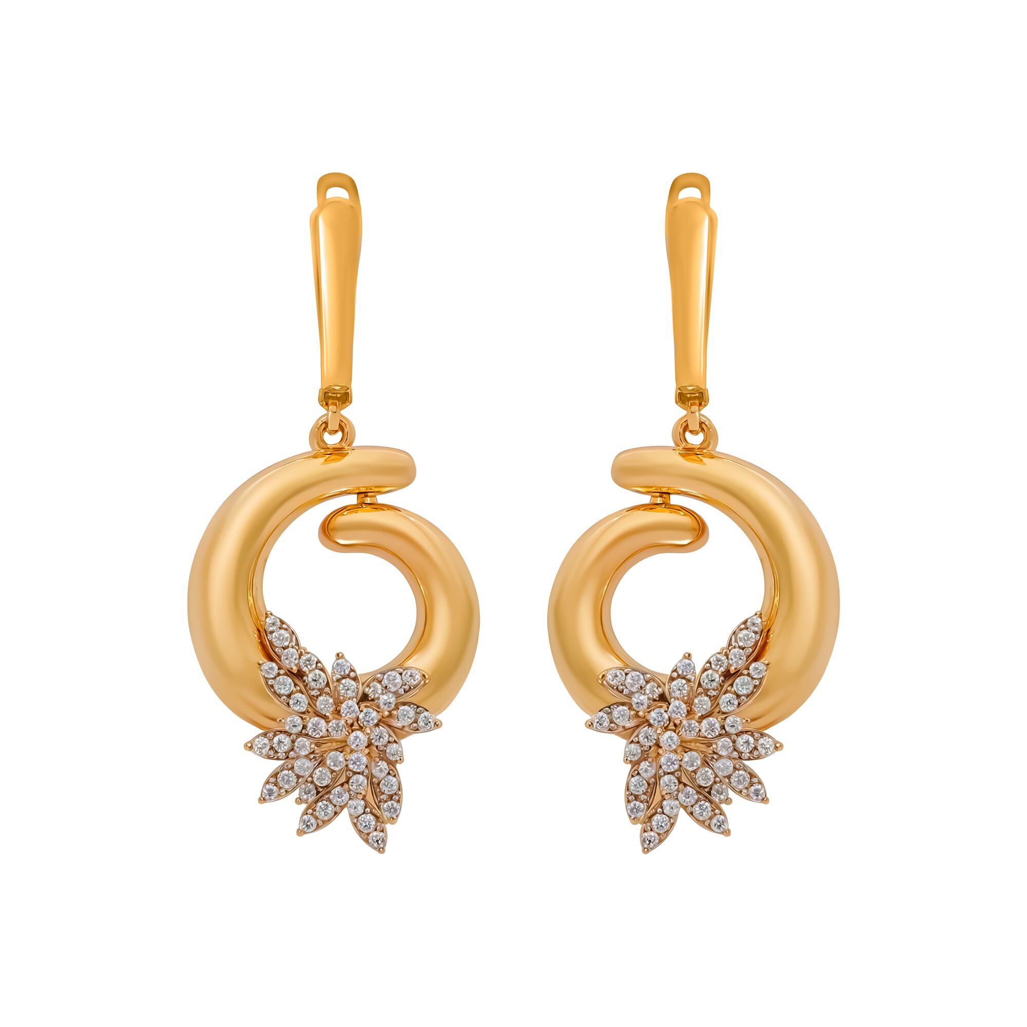 Серьги, золото, 585, 6.5г, 59519 | GoldMarket.kz