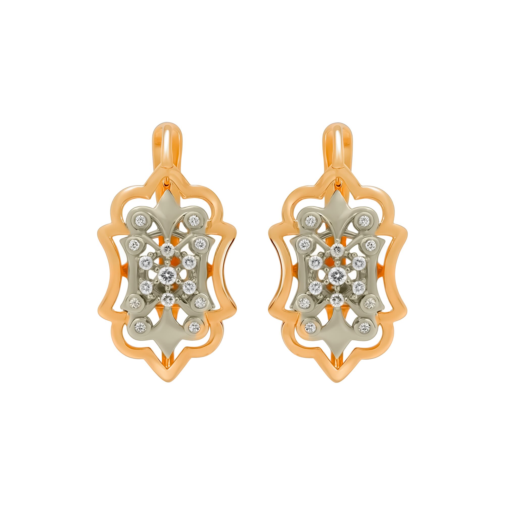 Серьги, золото, 585, 5.86г, 59568 | GoldMarket.kz