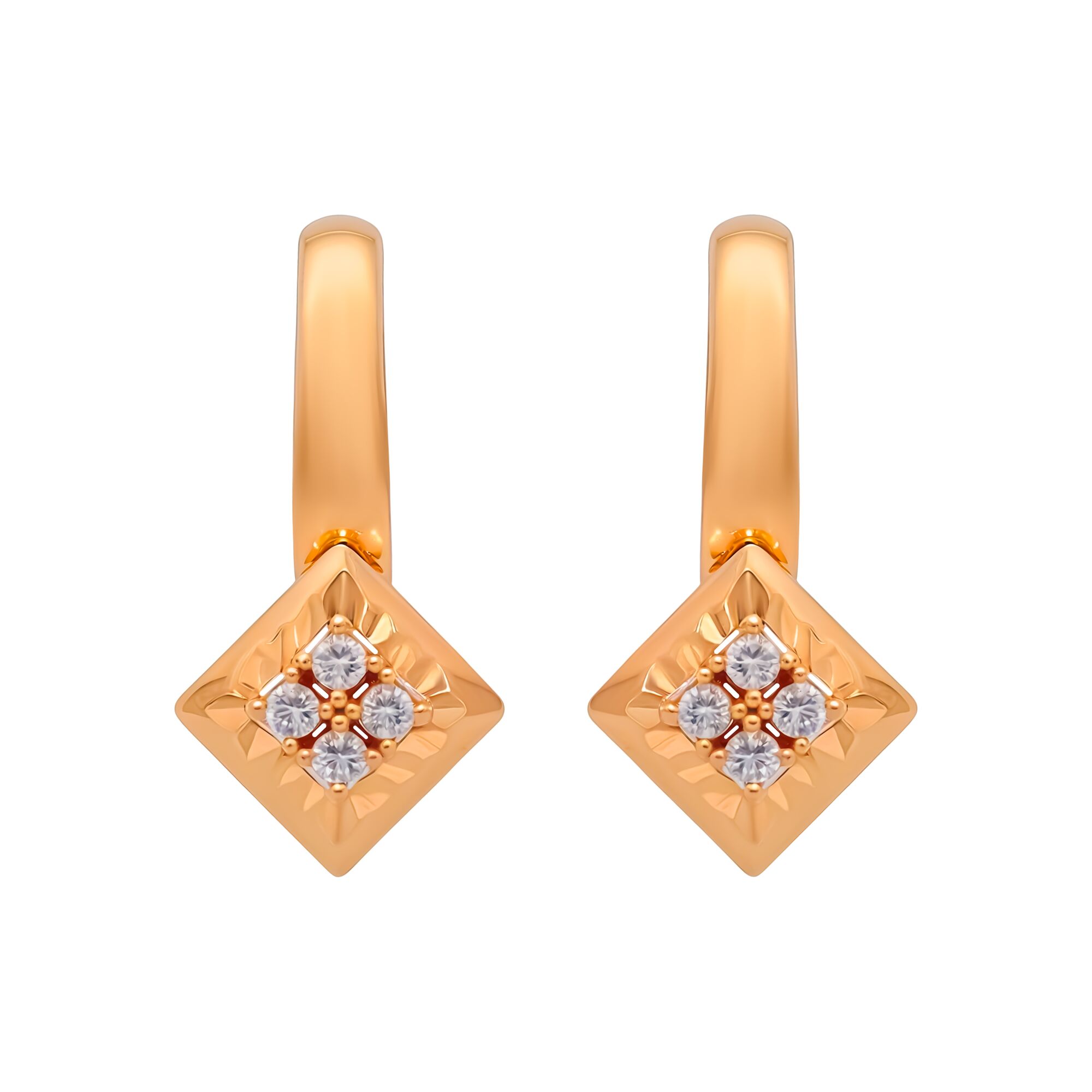 Серьги, золото, 585, 3.6г, 59571 | GoldMarket.kz