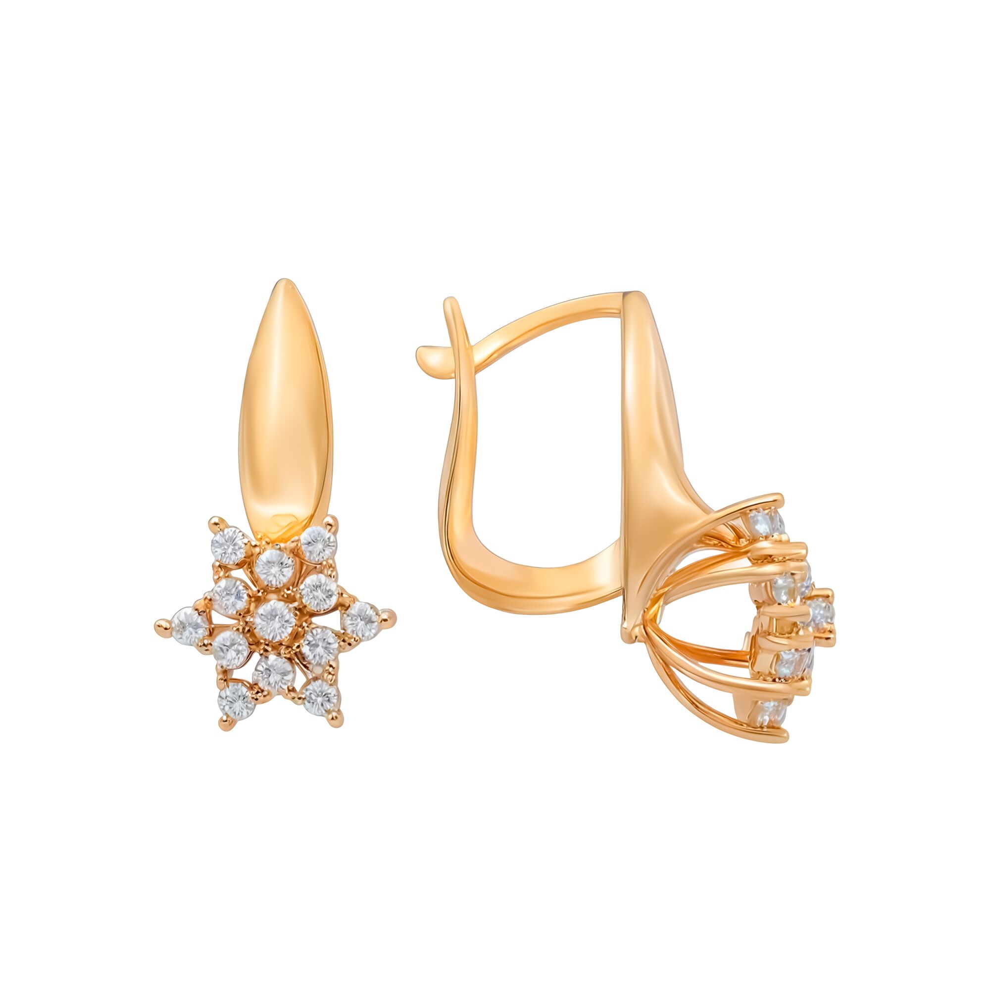 Серьги, золото, 585, 4.24г, 59146, изображение 2 | GoldMarket.kz