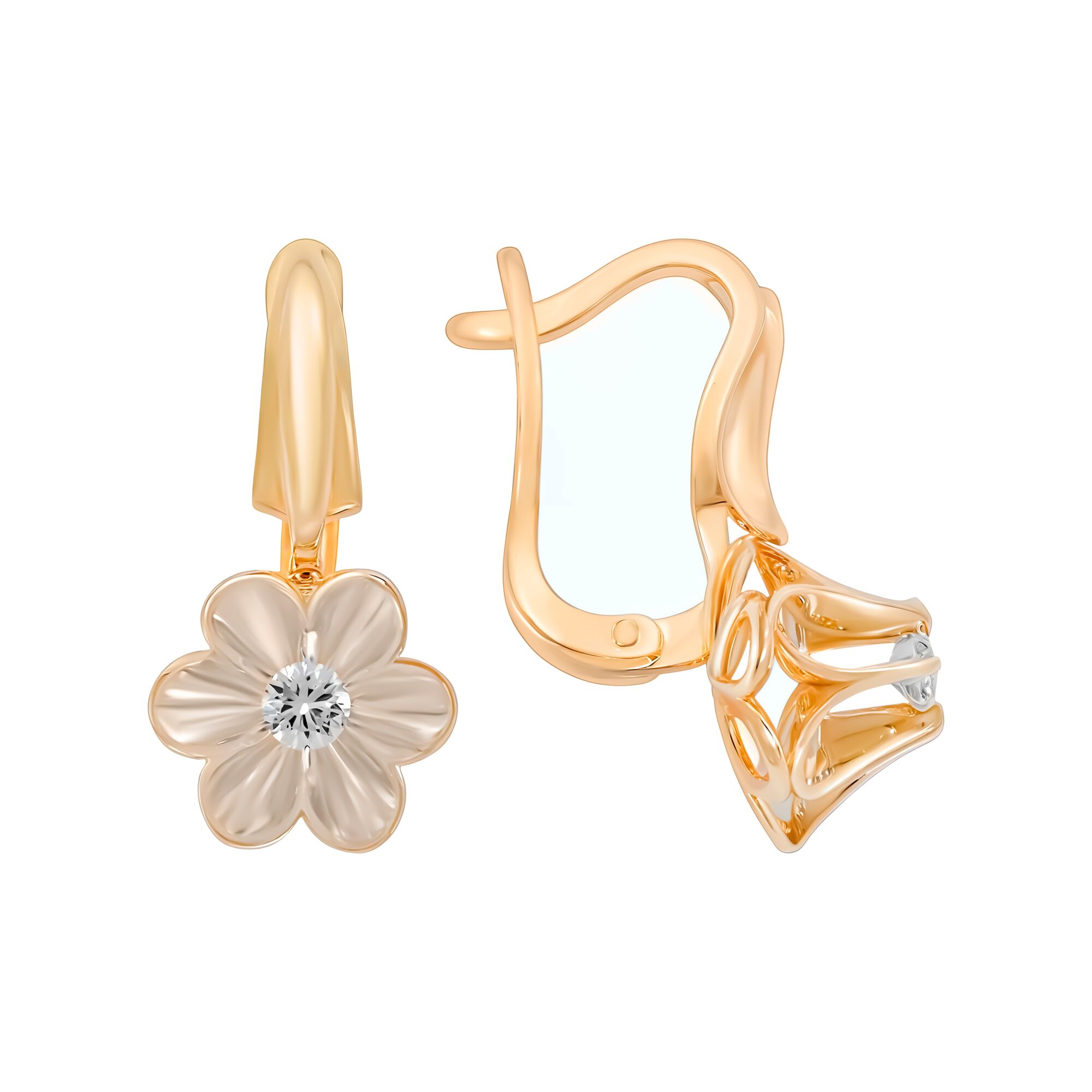 Серьги, золото, 585, 5.73г, 59161, изображение 2 | GoldMarket.kz