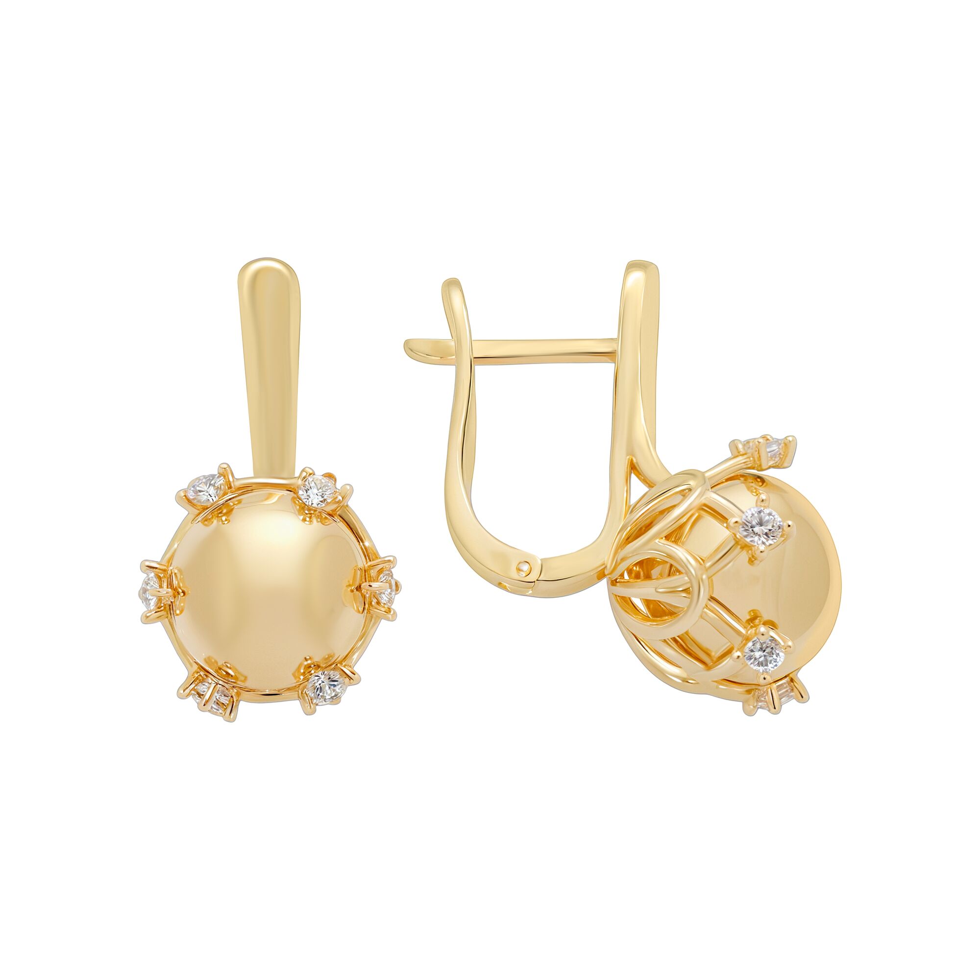 Серьги, золото, 585, 6.49г, 59166, изображение 2 | GoldMarket.kz