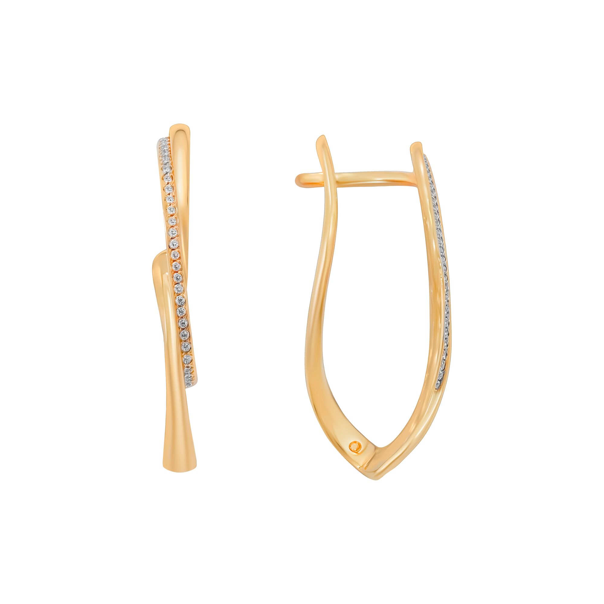 Серьги, золото, 585, 5.18г, 59214, изображение 2 | GoldMarket.kz