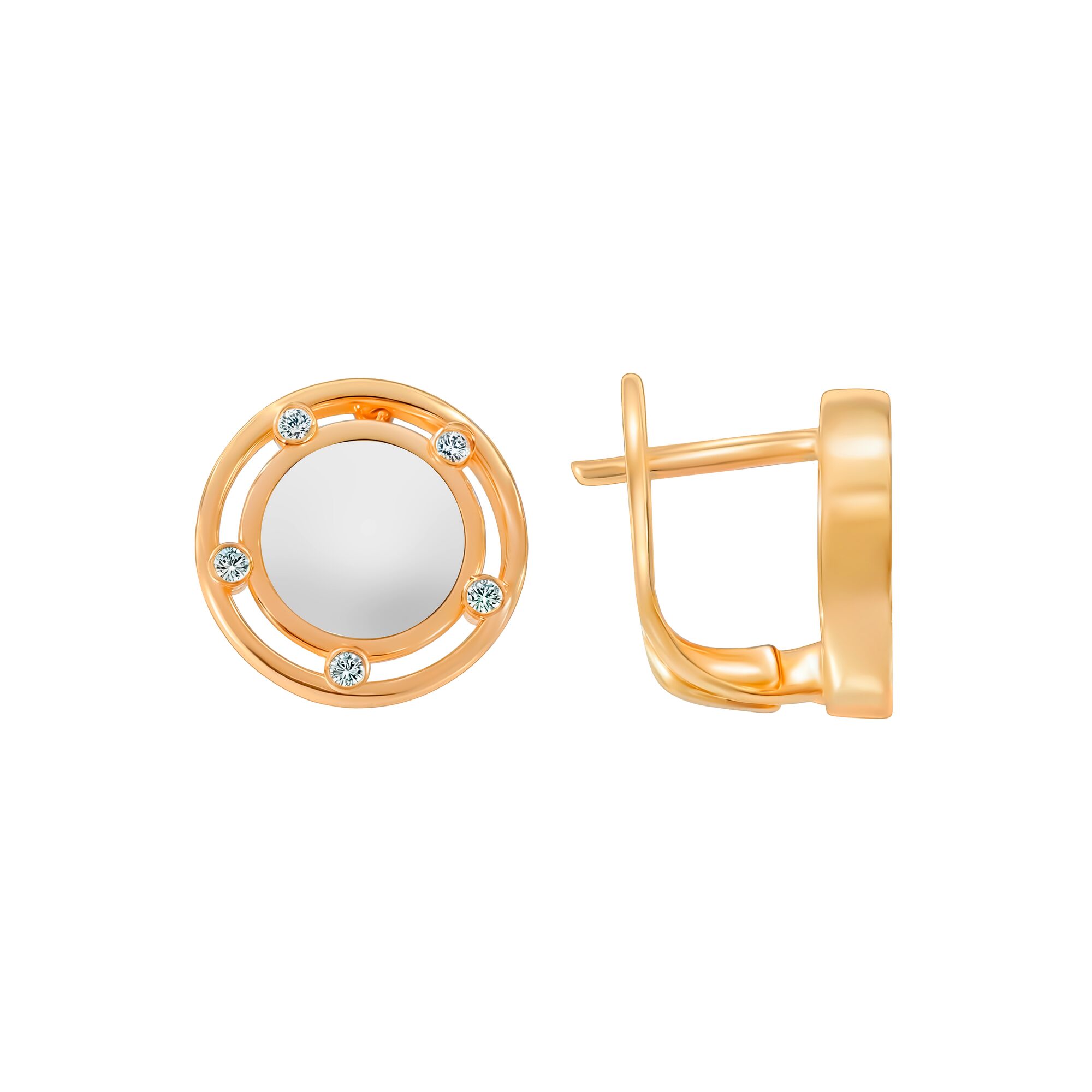 Серьги, золото, 585, 4.9г, 59215, изображение 2 | GoldMarket.kz