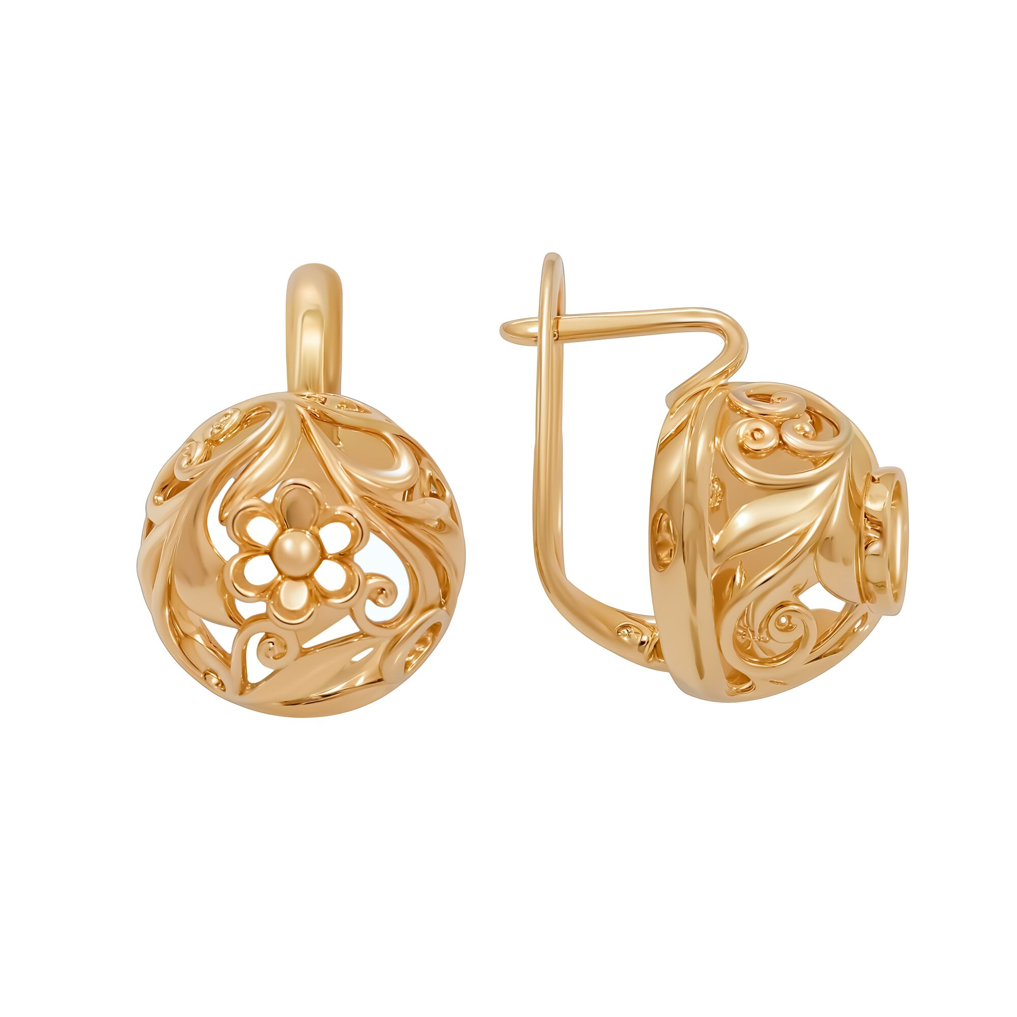 Серьги, золото, 585, 9.37г, 59224, изображение 2 | GoldMarket.kz