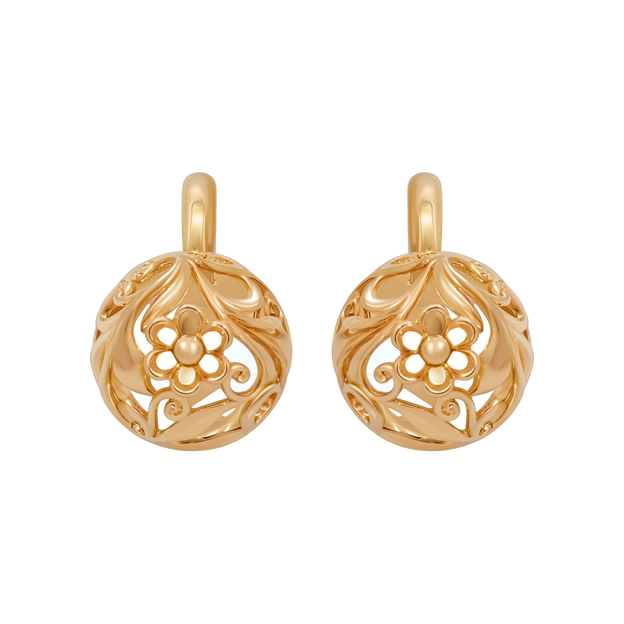 Серьги, золото, 585, 9.37г, 59224 | GoldMarket.kz