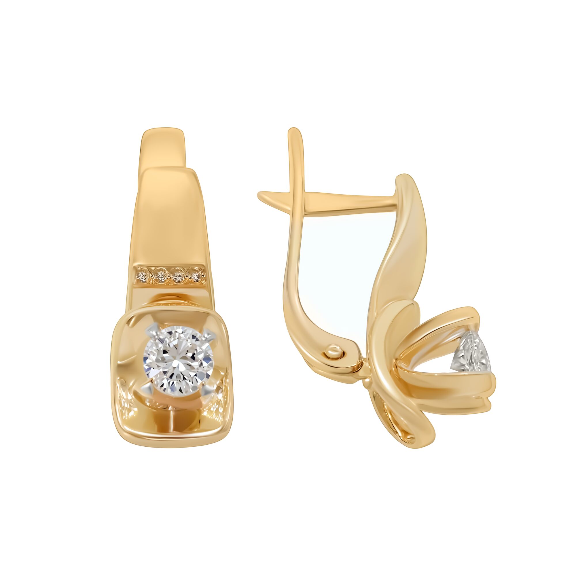 Серьги, золото, 585, 5.47г, 59249, изображение 2 | GoldMarket.kz