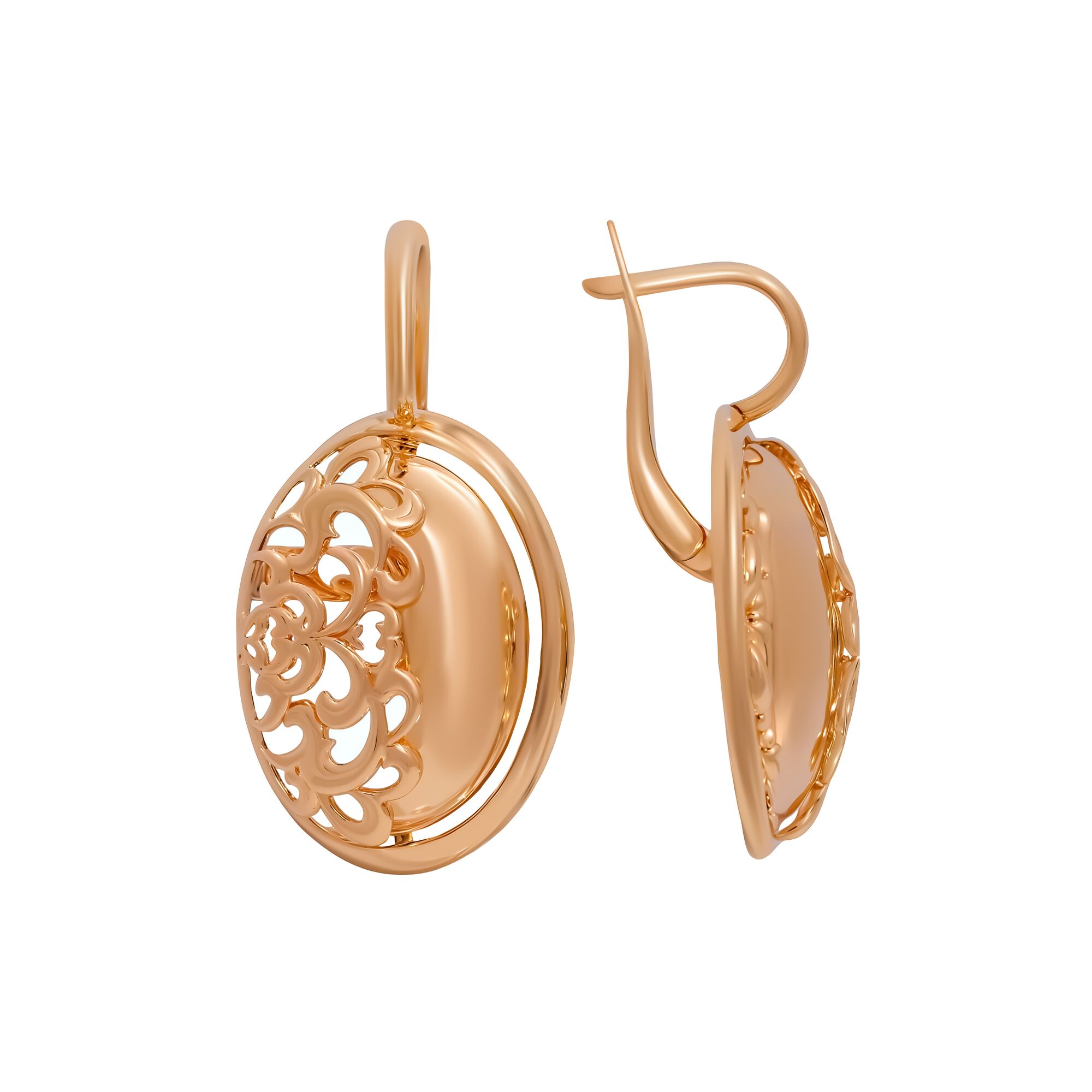 Серьги, золото, 585, 6.08г, 59259, изображение 2 | GoldMarket.kz