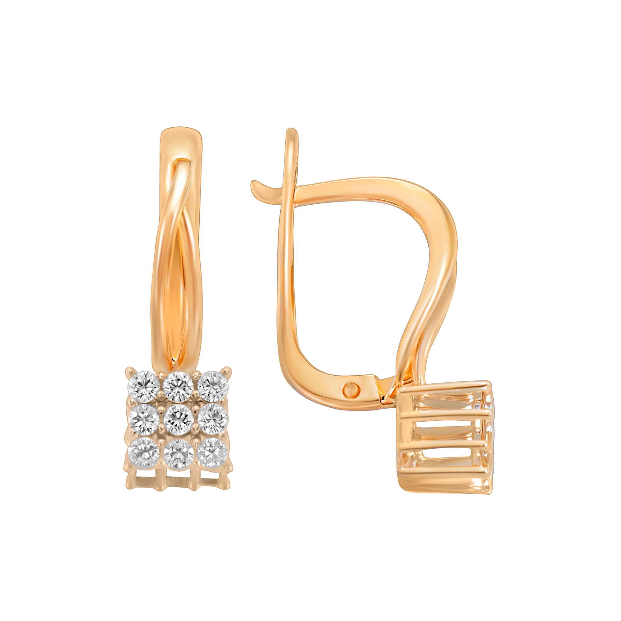 Серьги, золото, 585, 3.26г, 59270, изображение 2 | GoldMarket.kz