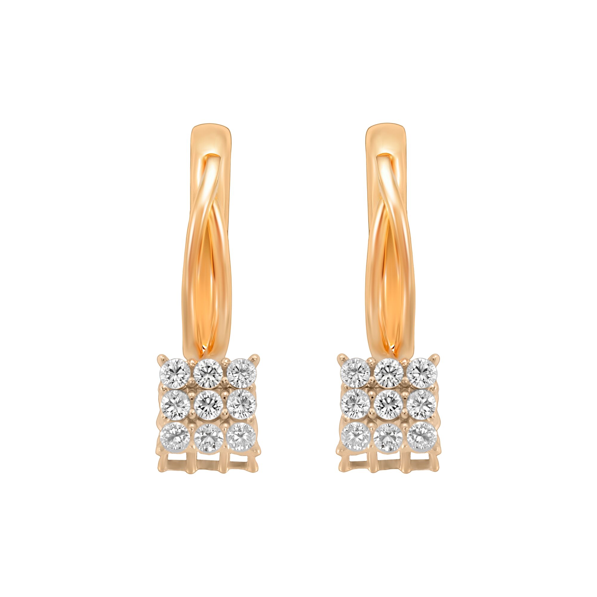 Серьги, золото, 585, 3.26г, 59270 | GoldMarket.kz