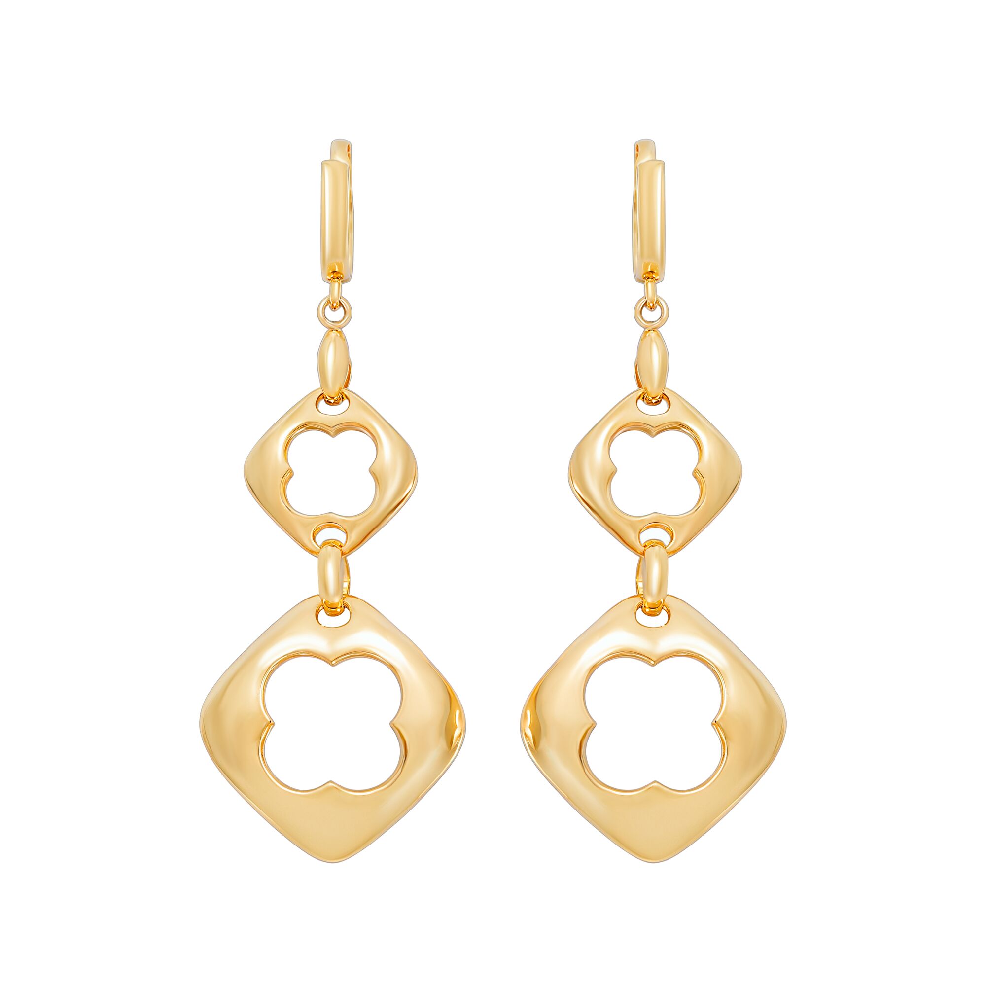 Серьги, золото, 585, 6.37г, 59297 | GoldMarket.kz