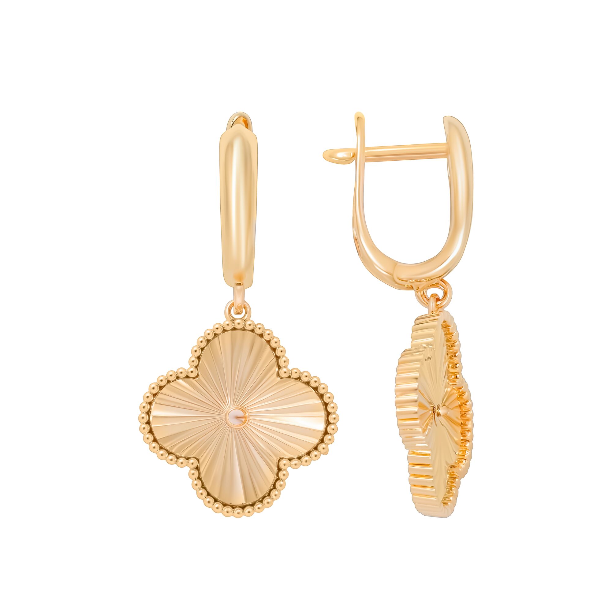 Серьги, золото, 585, 6.1г, 59321, изображение 2 | GoldMarket.kz