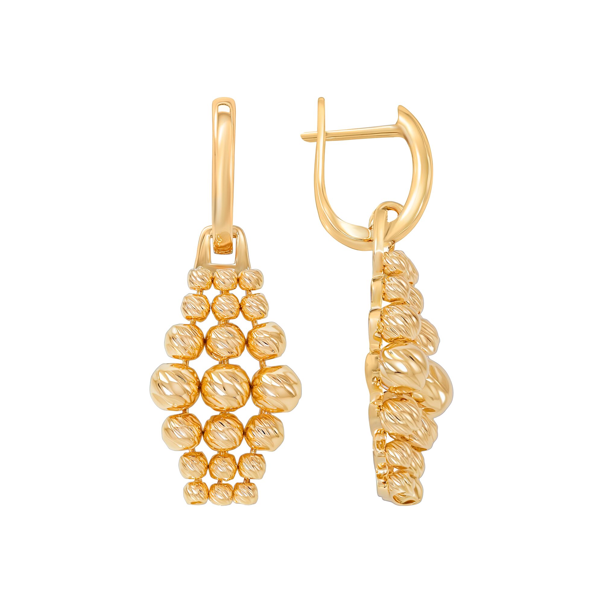 Серьги, золото, 585, 7.42г, 59334, изображение 2 | GoldMarket.kz