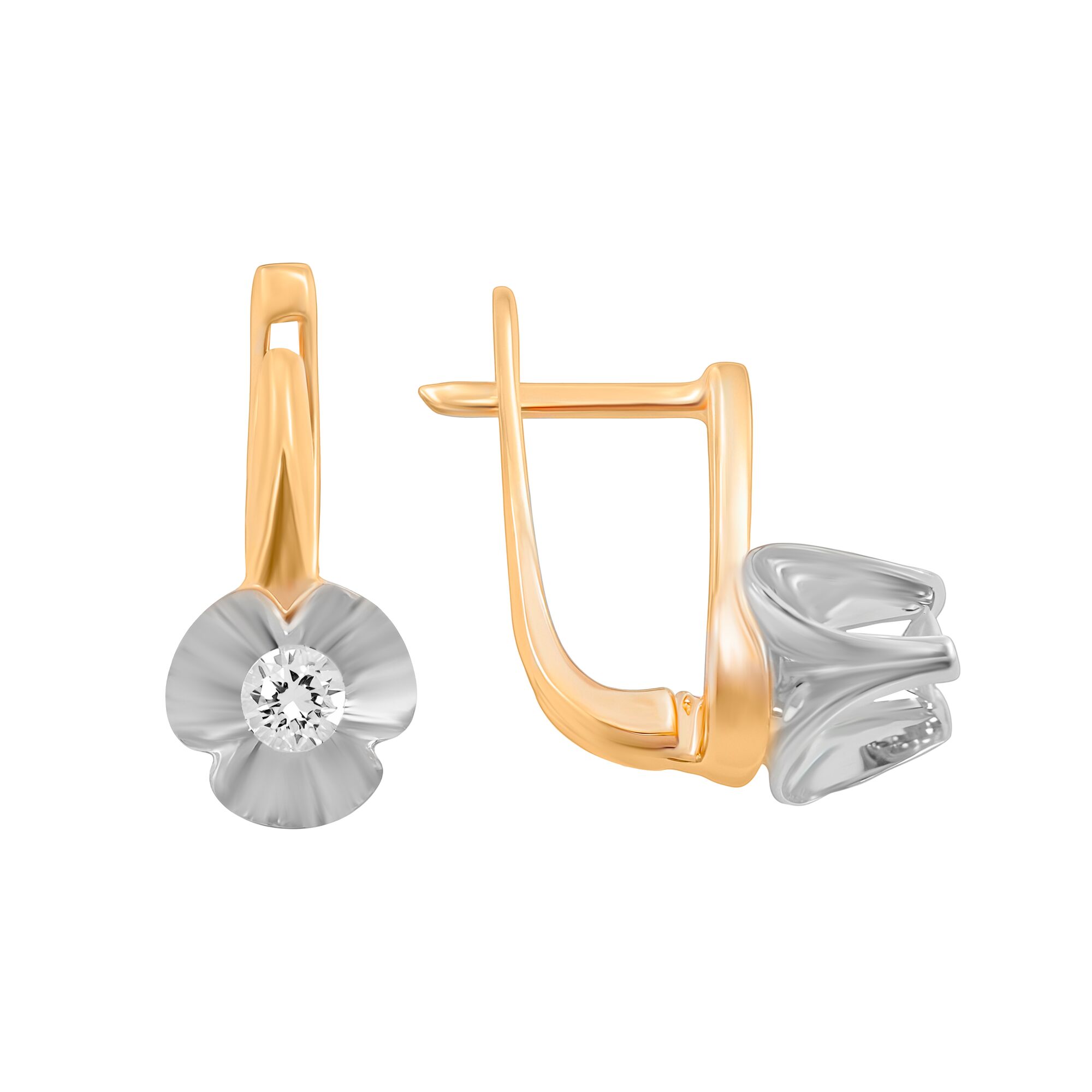 Серьги, золото, 585, 5.57г, 59339, изображение 2 | GoldMarket.kz